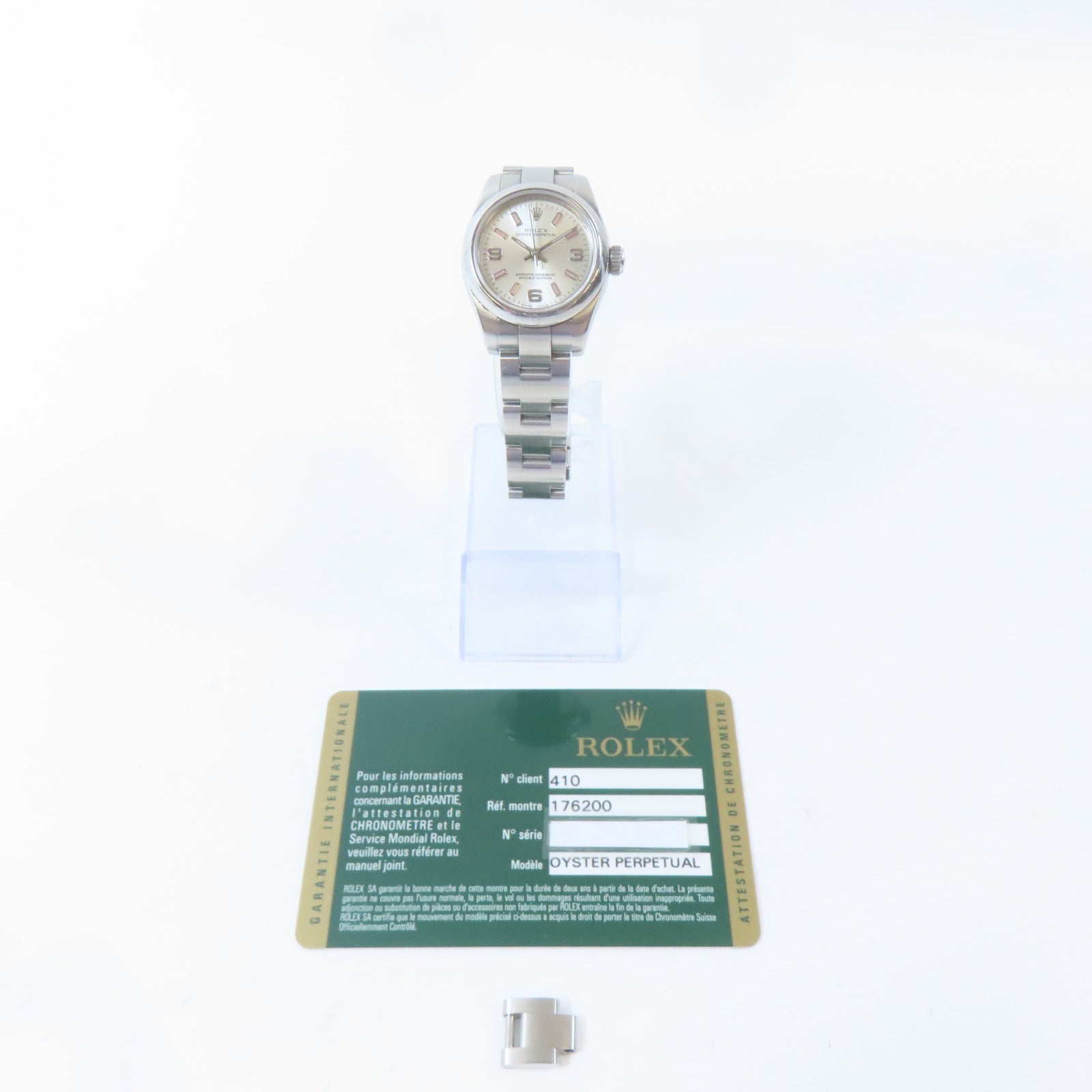 ROLEX Oyster Perpetual 26不鏽鋼手錶自動機芯銀色