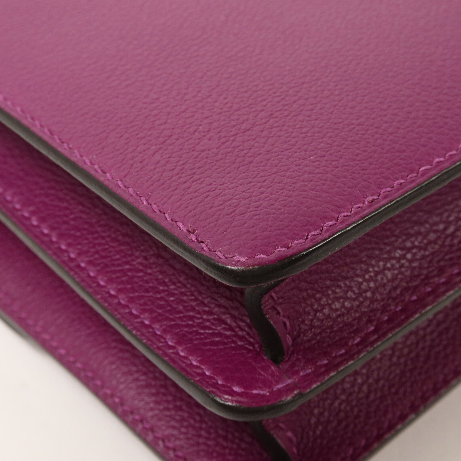 HERMES Evercolor皮革Roulis Mini肩背袋Anemone