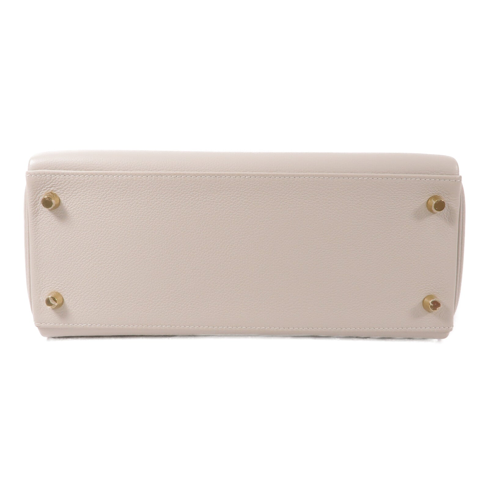 HERMES Evercolor皮革Kelly 28手挽肩背兩用袋Gris Pale