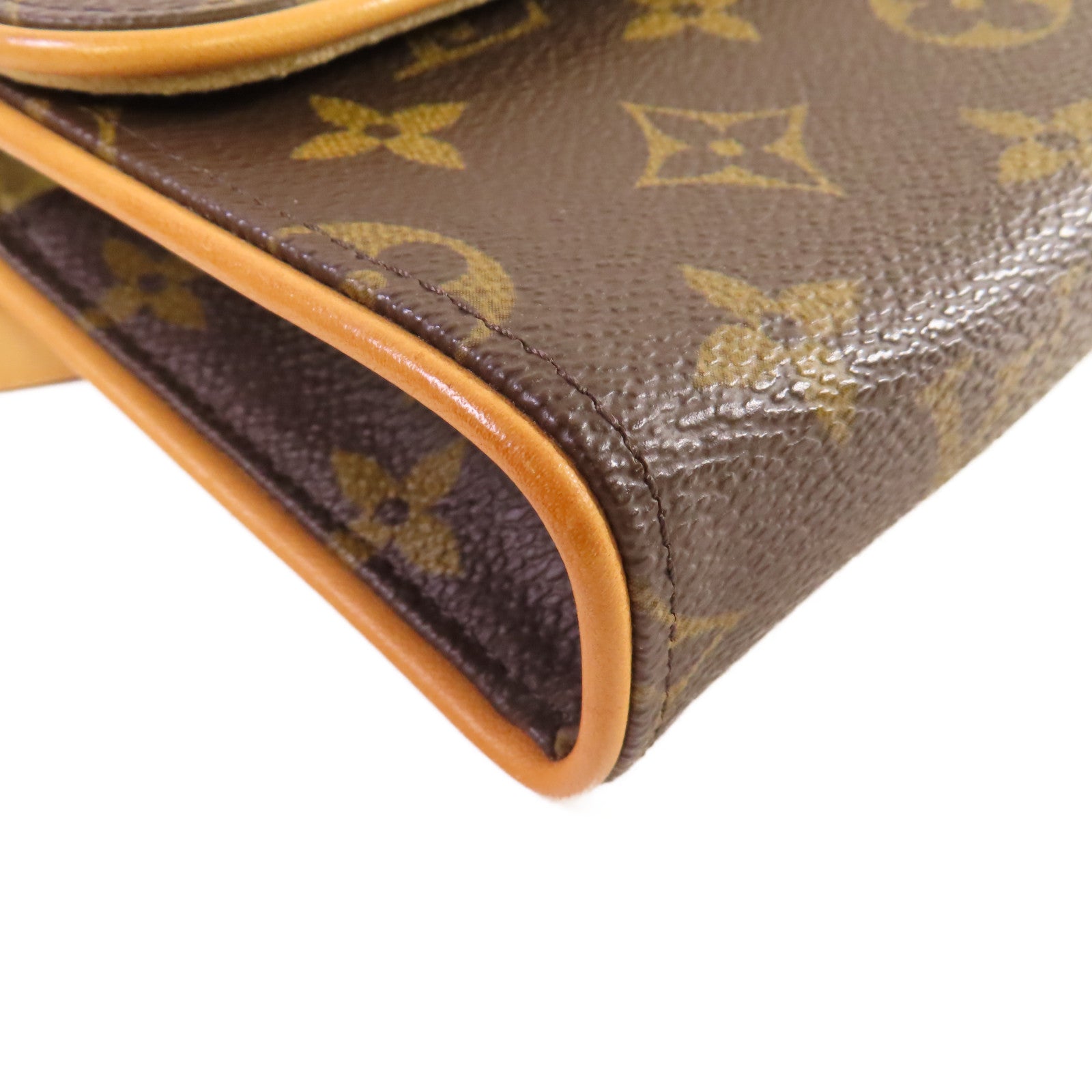 LOUIS VUITTON Monogram Pochette Florentine Waist Bag金扣腰包啡色
