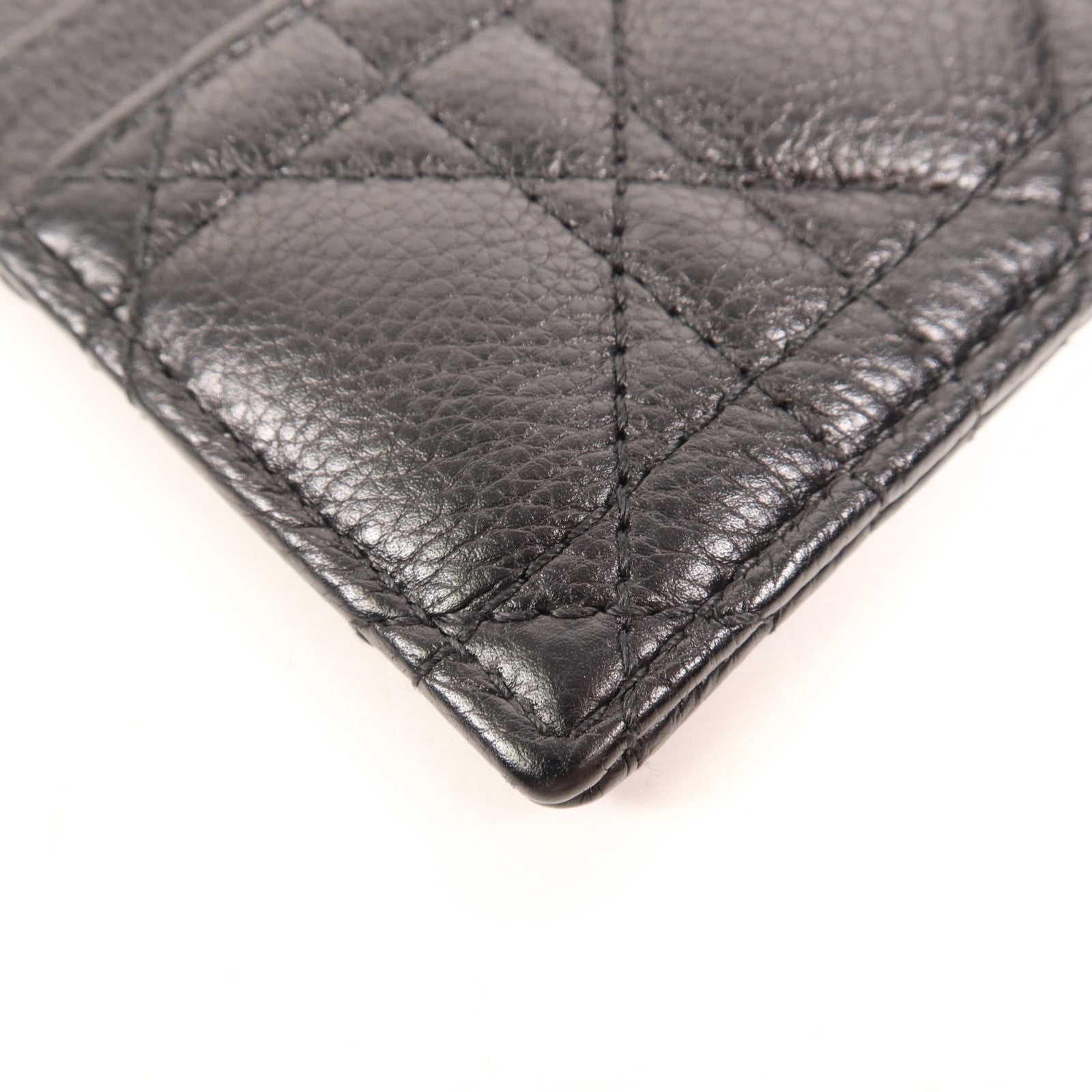 Dior 【萬聖節商品】牛皮皮革Caro Freesia金扣卡片套