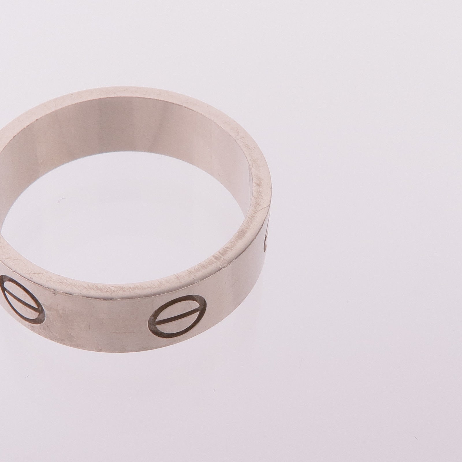 CARTIER 18K白金Love Ring戒指Cartier#55/US#7.25