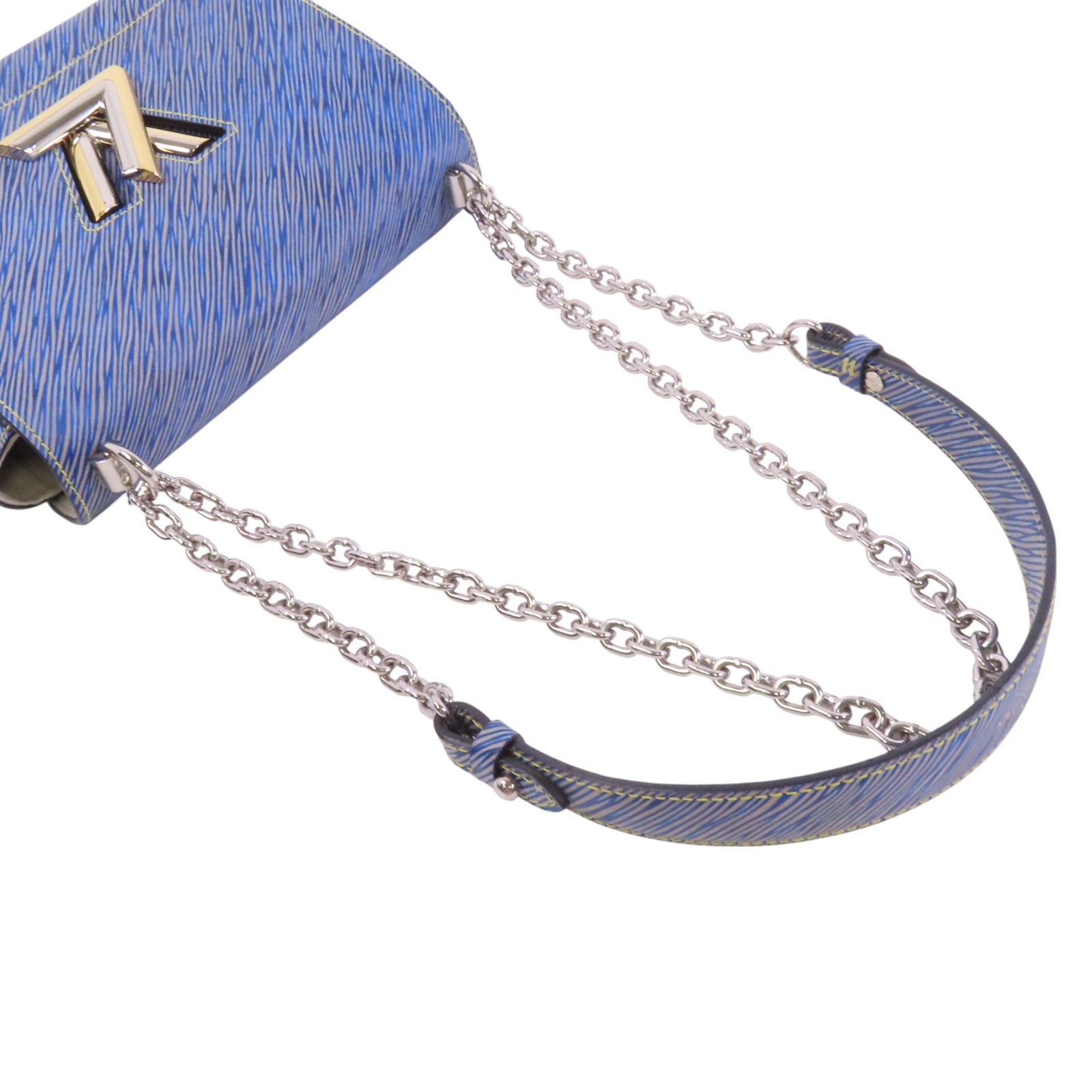LOUIS VUITTON Epi Twist MM銀扣鏈帶肩背袋