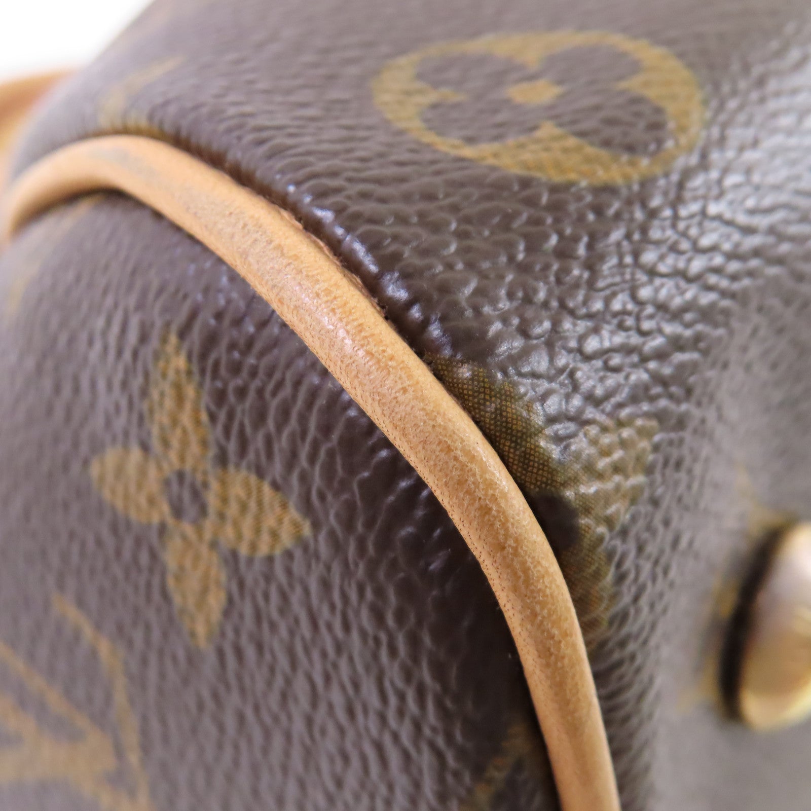 LOUIS VUITTON Monogram Tivoli PM Hand Bag金扣手挽袋啡色