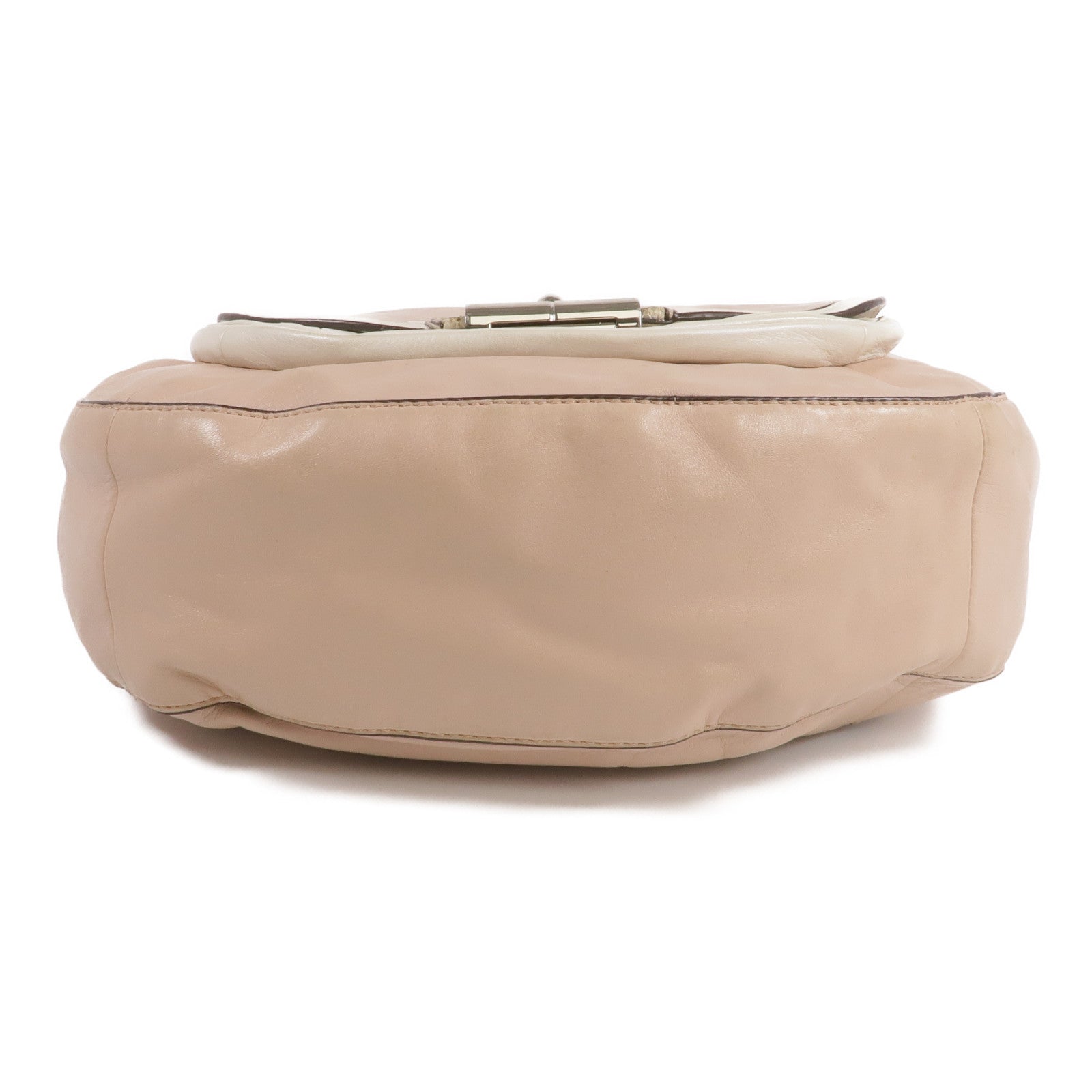 COACH 【激減優惠】牛皮/壓花皮革2 Way Shoulder銀扣手挽肩背兩用袋