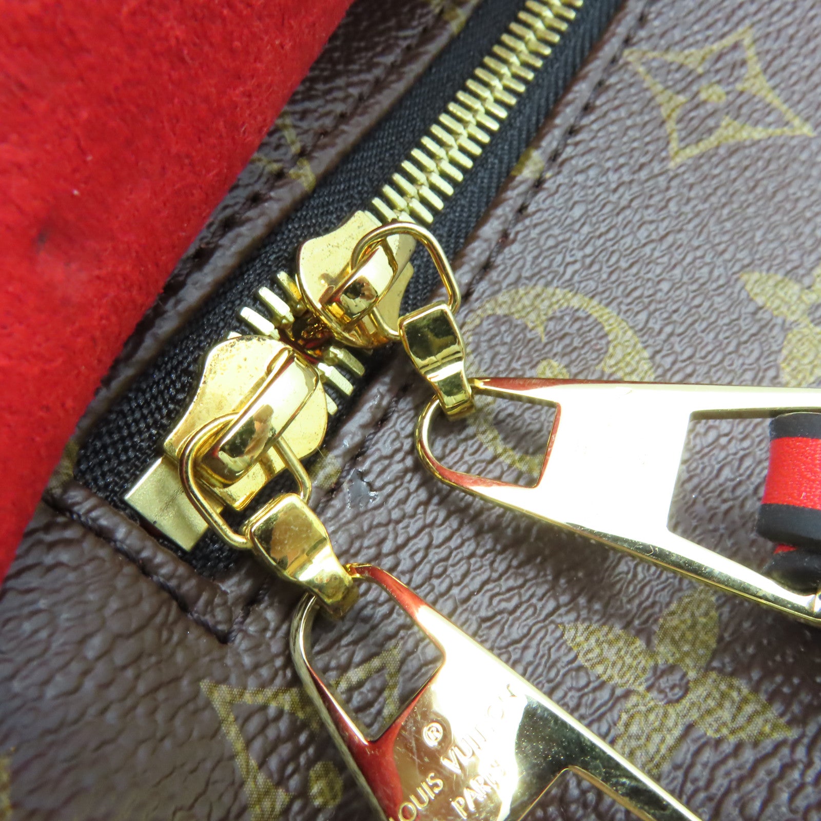 LOUIS VUITTON Monogram Tuileries Besace 2Way Shoulder Bag金扣手挽肩背兩用袋啡色/紅色