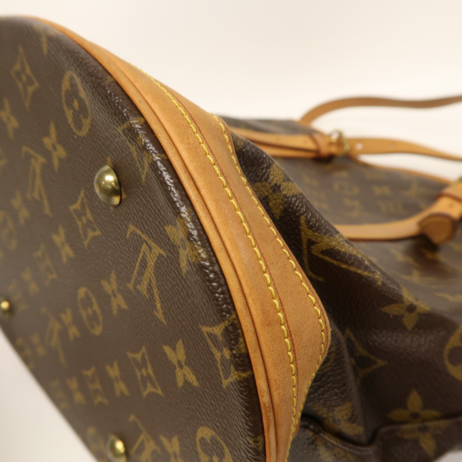 LOUIS VUITTON 【激減優惠】Monogram Bucket GM金扣手挽袋啡色