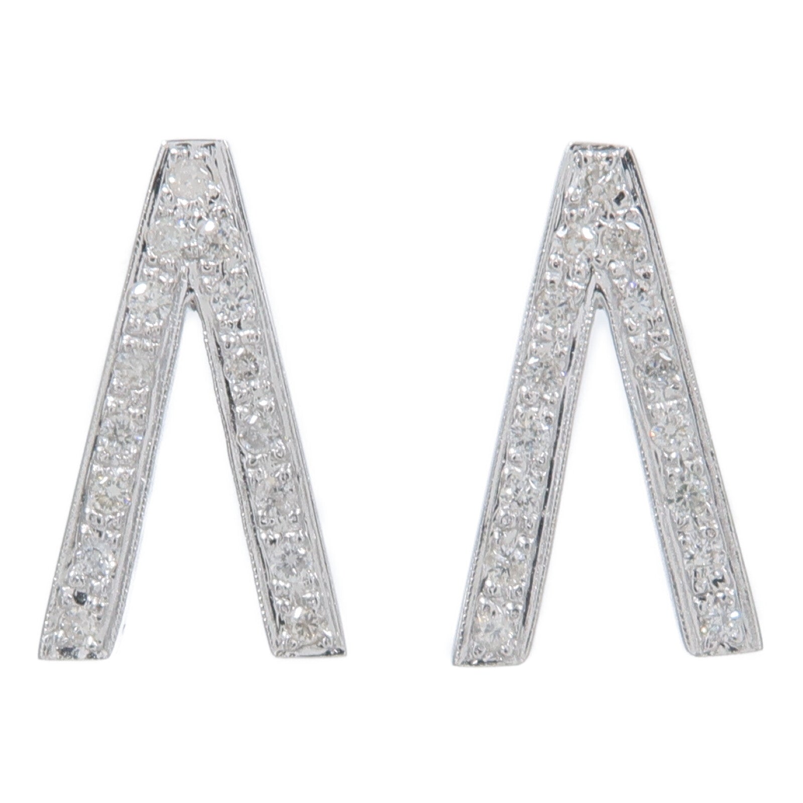 JEWELRY 18K白金Diamond Earrings鑽石耳環