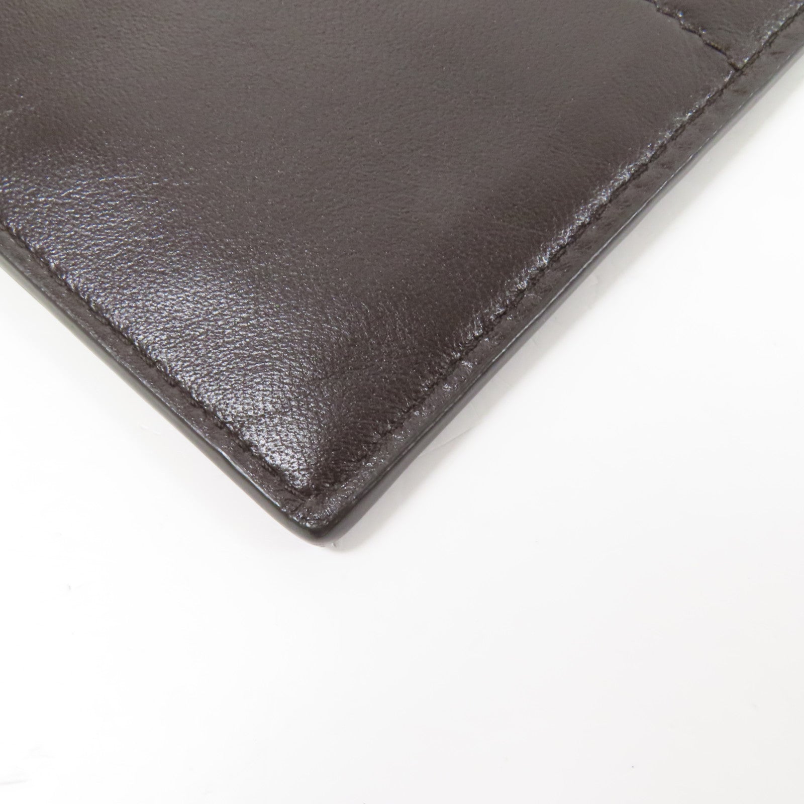 BOTTEGA VENETA 【激減優惠】牛皮皮革Pouch wallet金扣手拿包