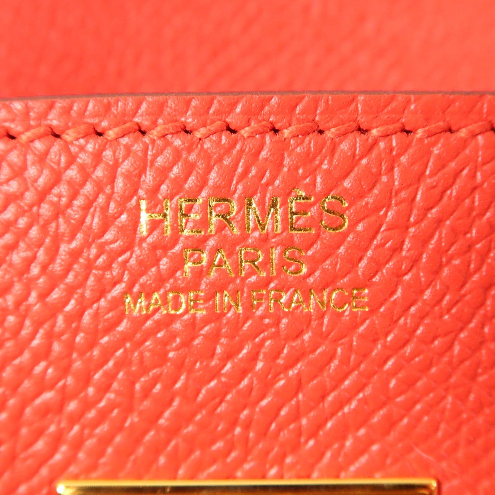 HERMES Epsom皮革Birkin 30銀扣手挽袋S5 Rouge Tomate