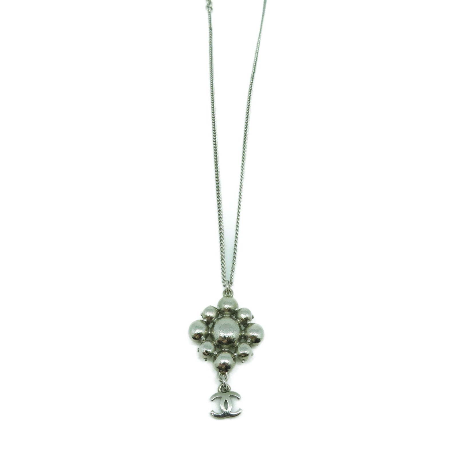 CHANEL 【激減優惠】金屬Necklace項鍊銀色