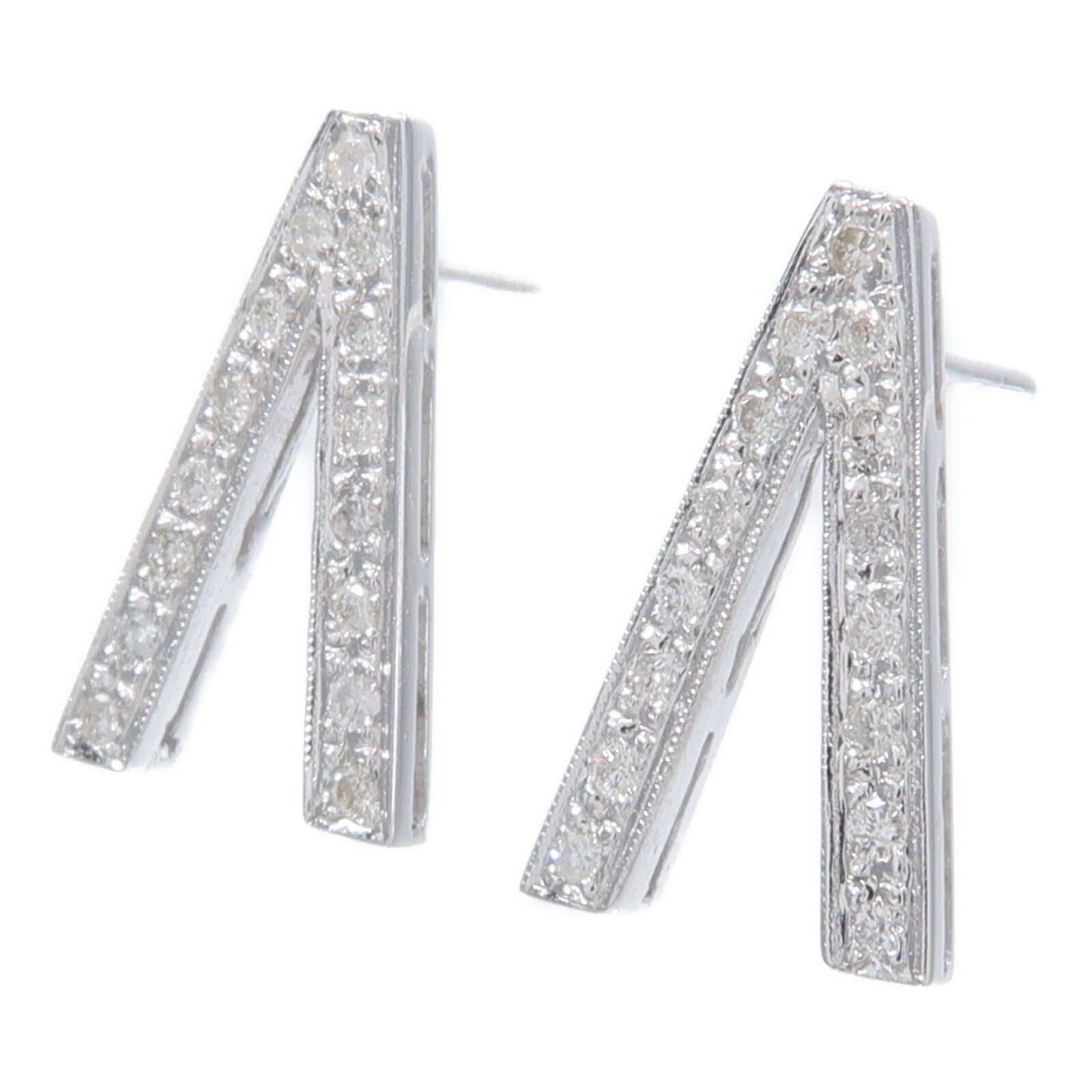 JEWELRY 18K白金Diamond Earrings鑽石耳環