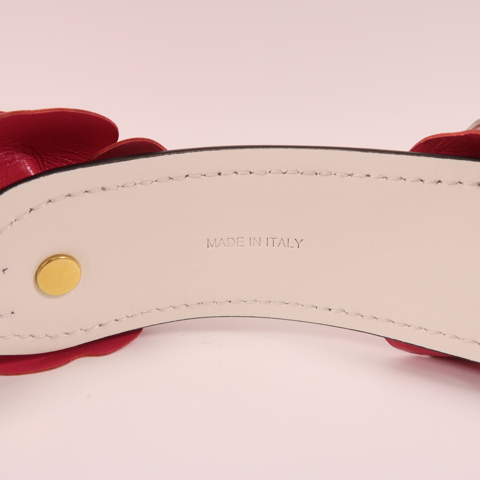 PRADA 皮革Strap金扣肩背帶