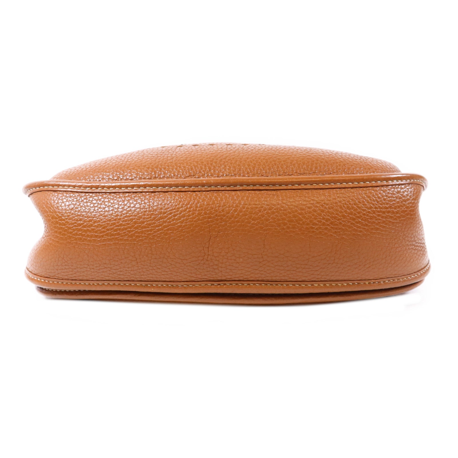 HERMES Clemence皮革Evelyne PM銀扣肩背袋Gold