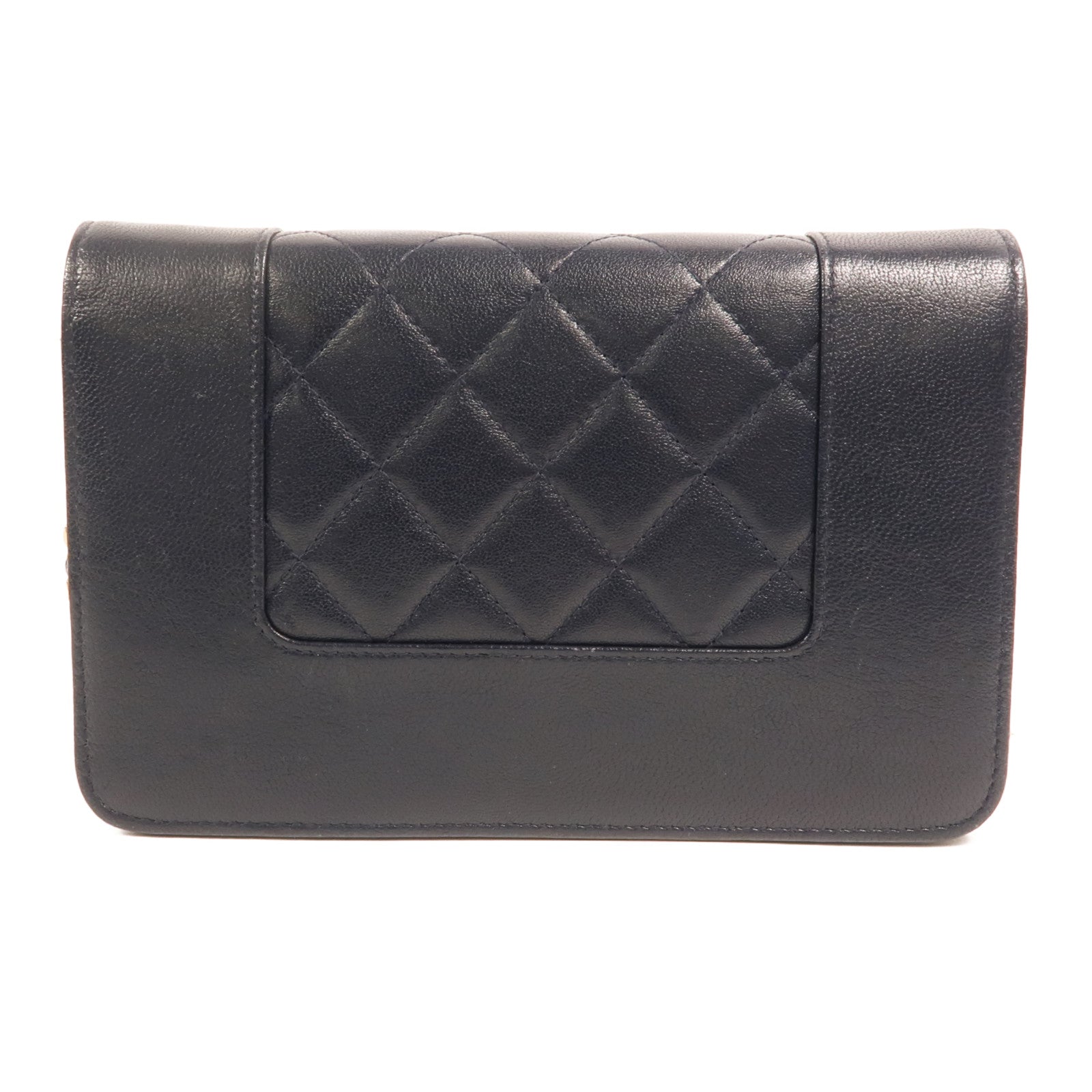 CHANEL 牛皮皮革Mademoiselle Wallet On Chain鏈帶肩背袋