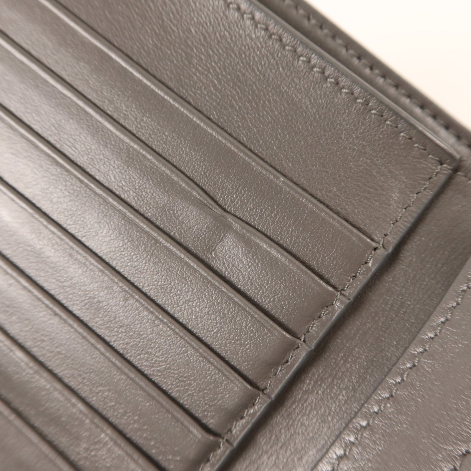 CELINE 牛皮皮革Medium Strap Wallet金扣錢包