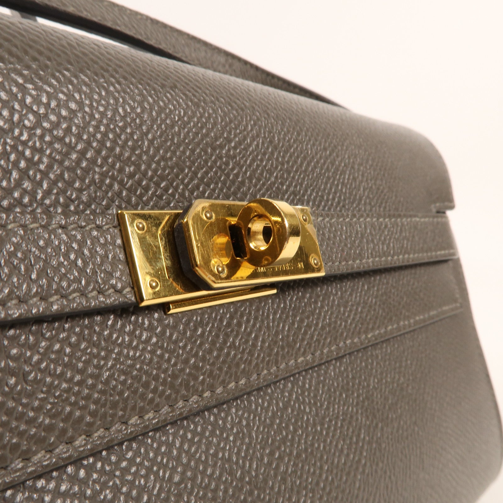 HERMES Epsom皮革Kelly To Go金扣肩背袋