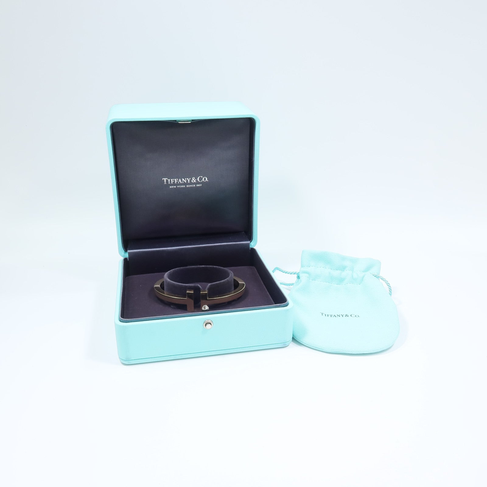 TIFFANY＆CO 18K黃金T Square Bangle手鐲