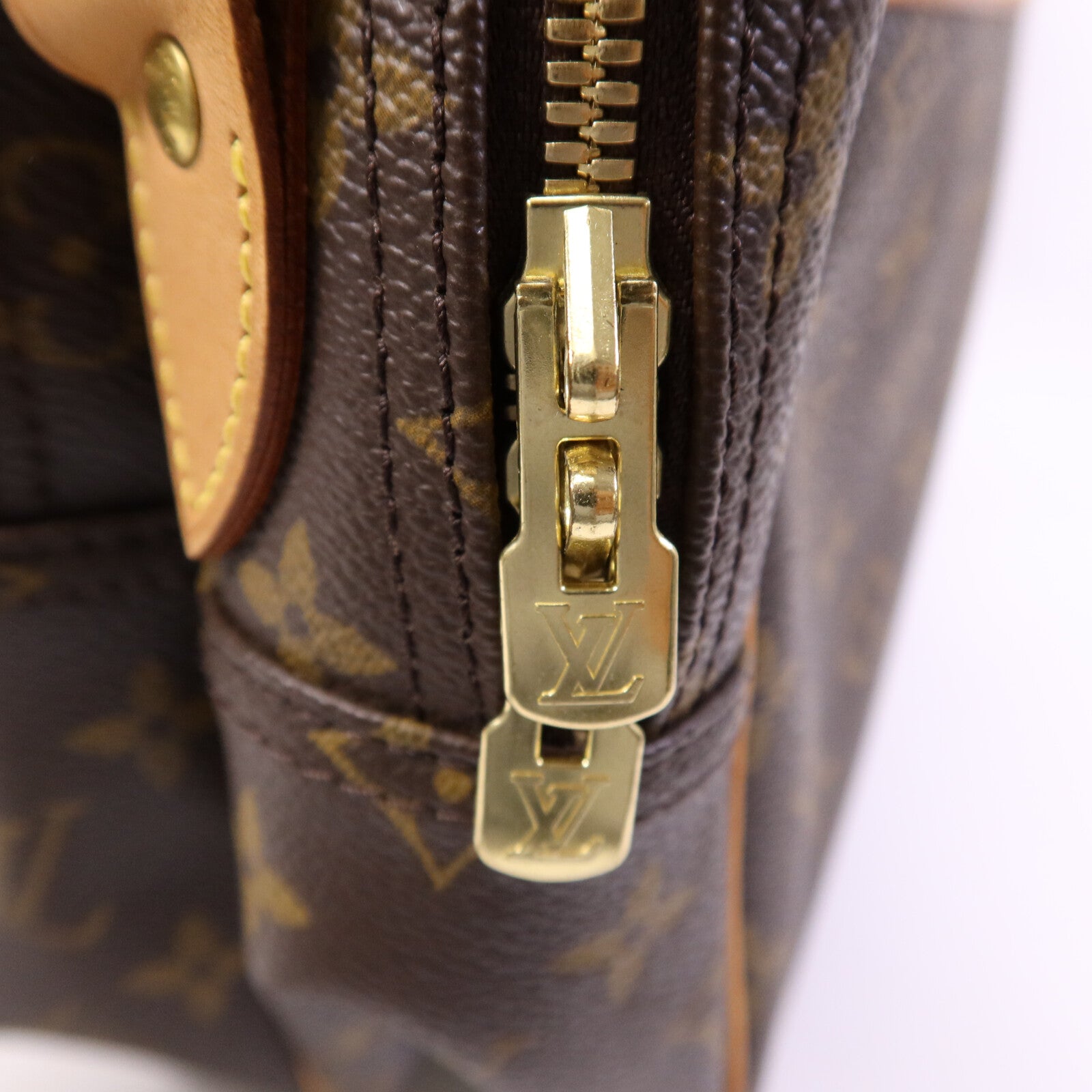 LOUIS VUITTON Monogram Reporter GM金扣肩背袋