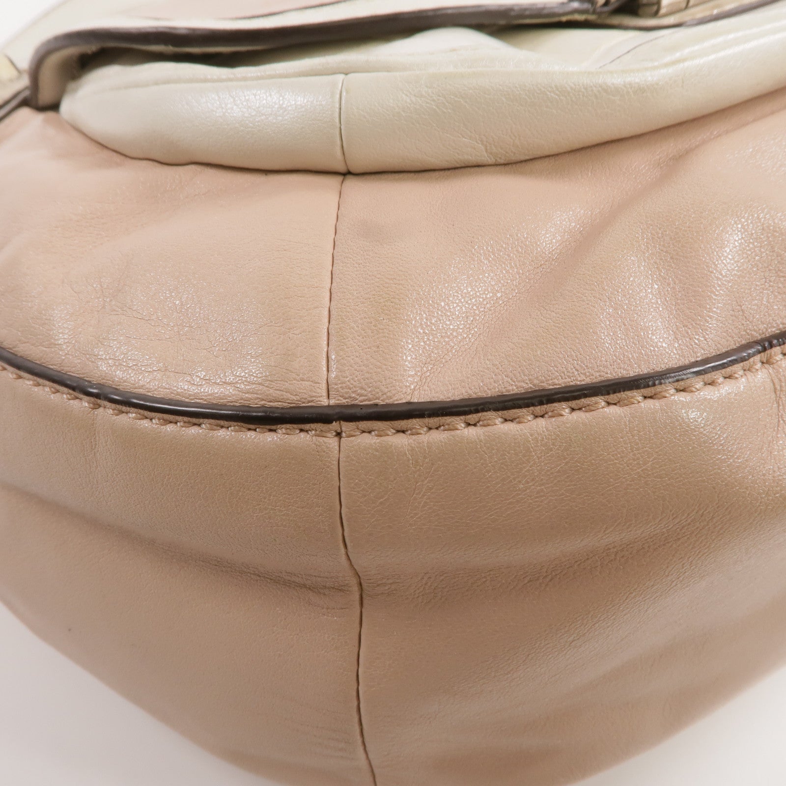 COACH 【激減優惠】牛皮/壓花皮革2 Way Shoulder銀扣手挽肩背兩用袋