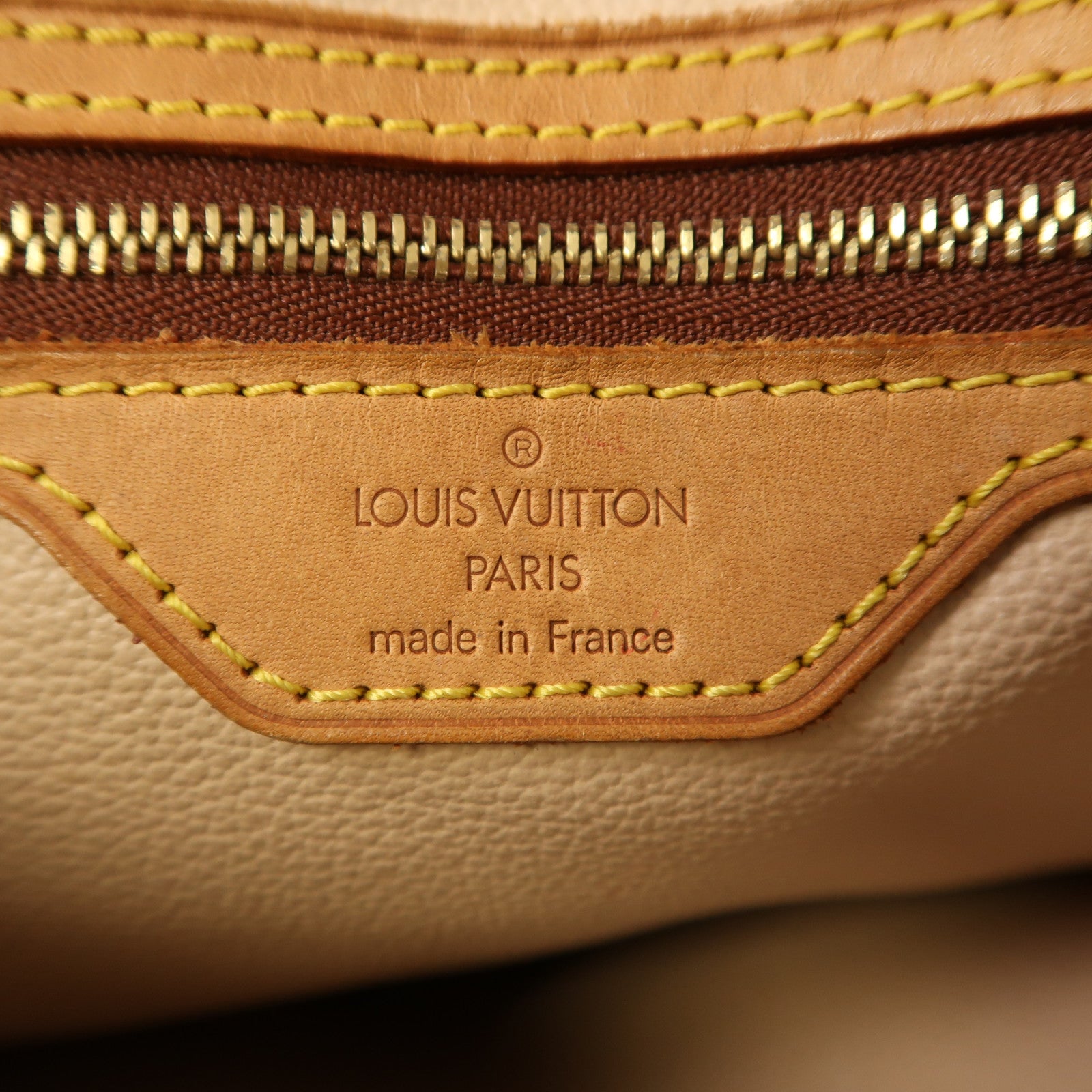 LOUIS VUITTON Monogram Bucket GM金扣手挽袋啡色