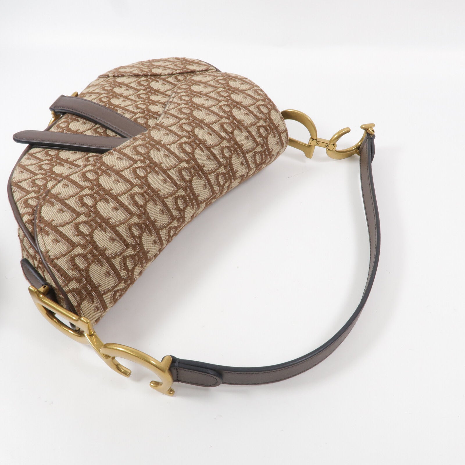 Dior Oblique帆布Saddle Medium肩背袋