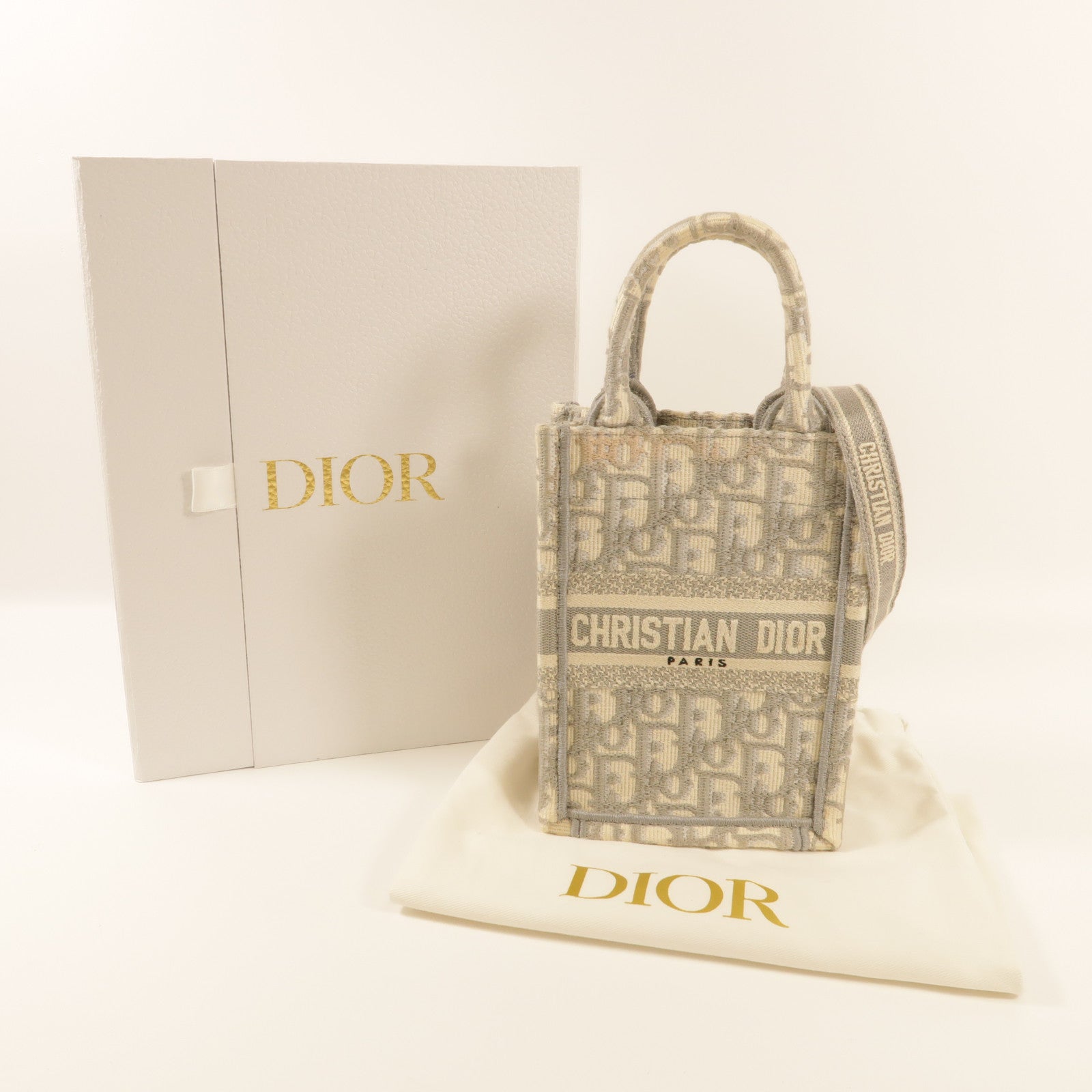 Dior 【激減優惠】帆布Mini Book Tote肩背袋