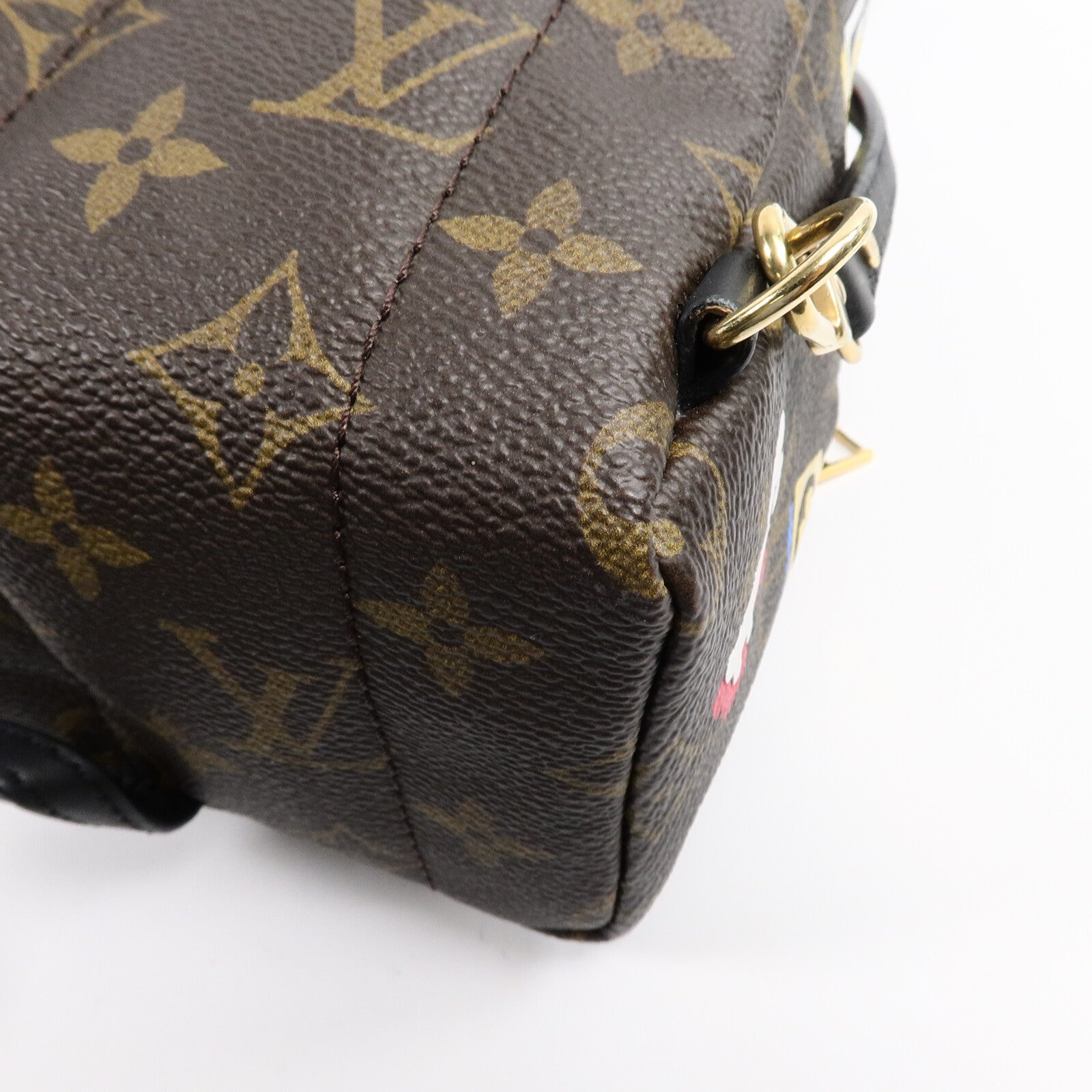 LOUIS VUITTON Monogram Palm Springs Mini ""Love Lock""背包