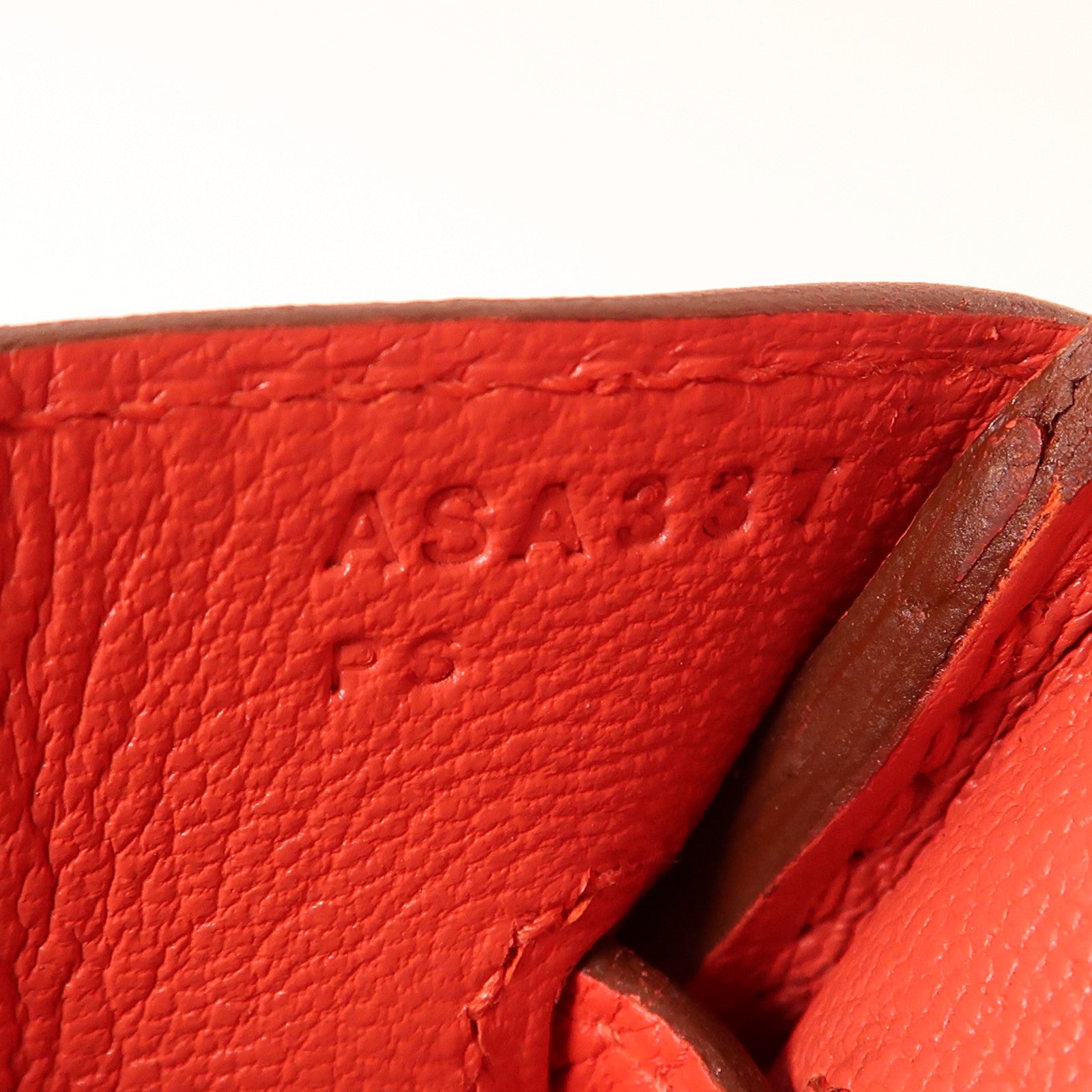 HERMES Epsom皮革Birkin 30銀扣手挽袋S5 Rouge Tomate