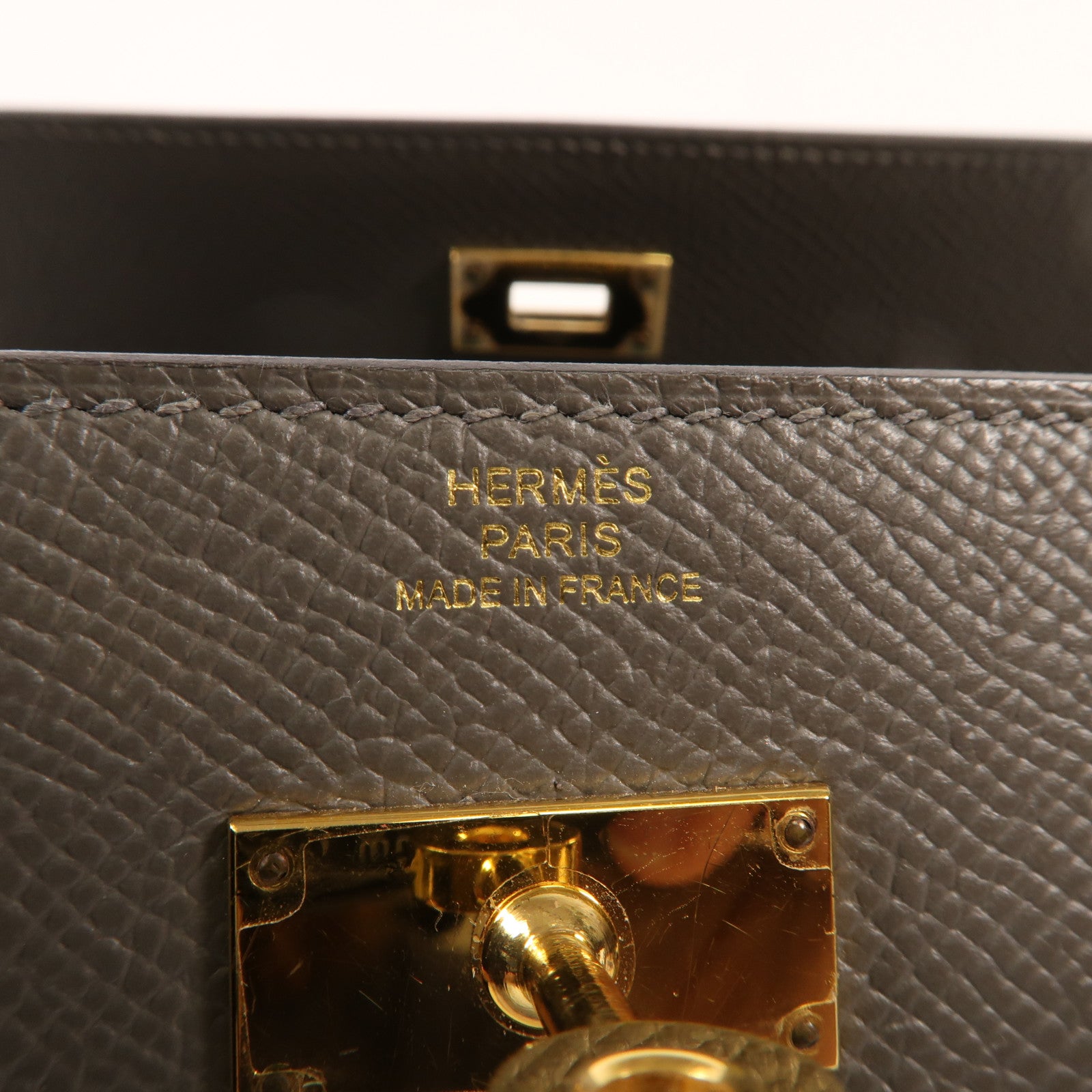 HERMES Epsom皮革Kelly To Go金扣肩背袋