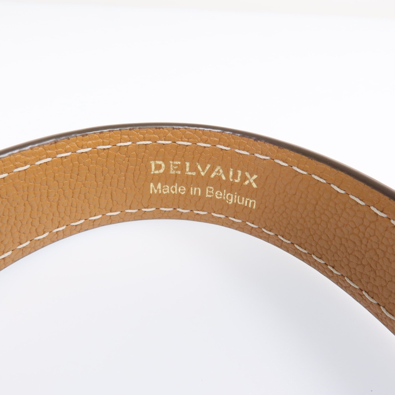 Delvaux 牛皮皮革Short D Chain Strap金扣鏈帶肩帶