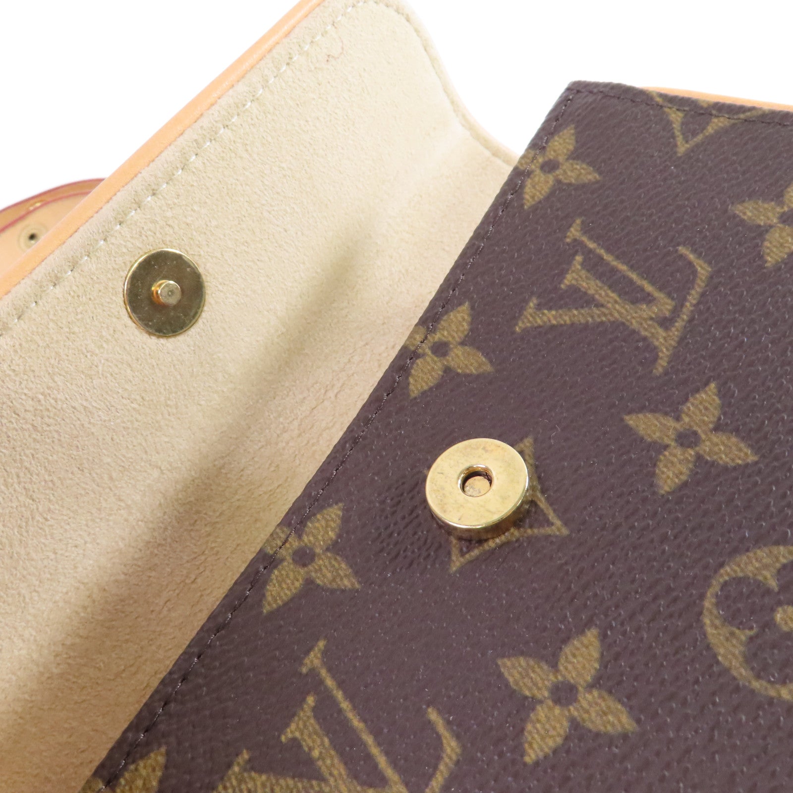 LOUIS VUITTON Monogram Pochette Florentine Waist Bag金扣腰包啡色