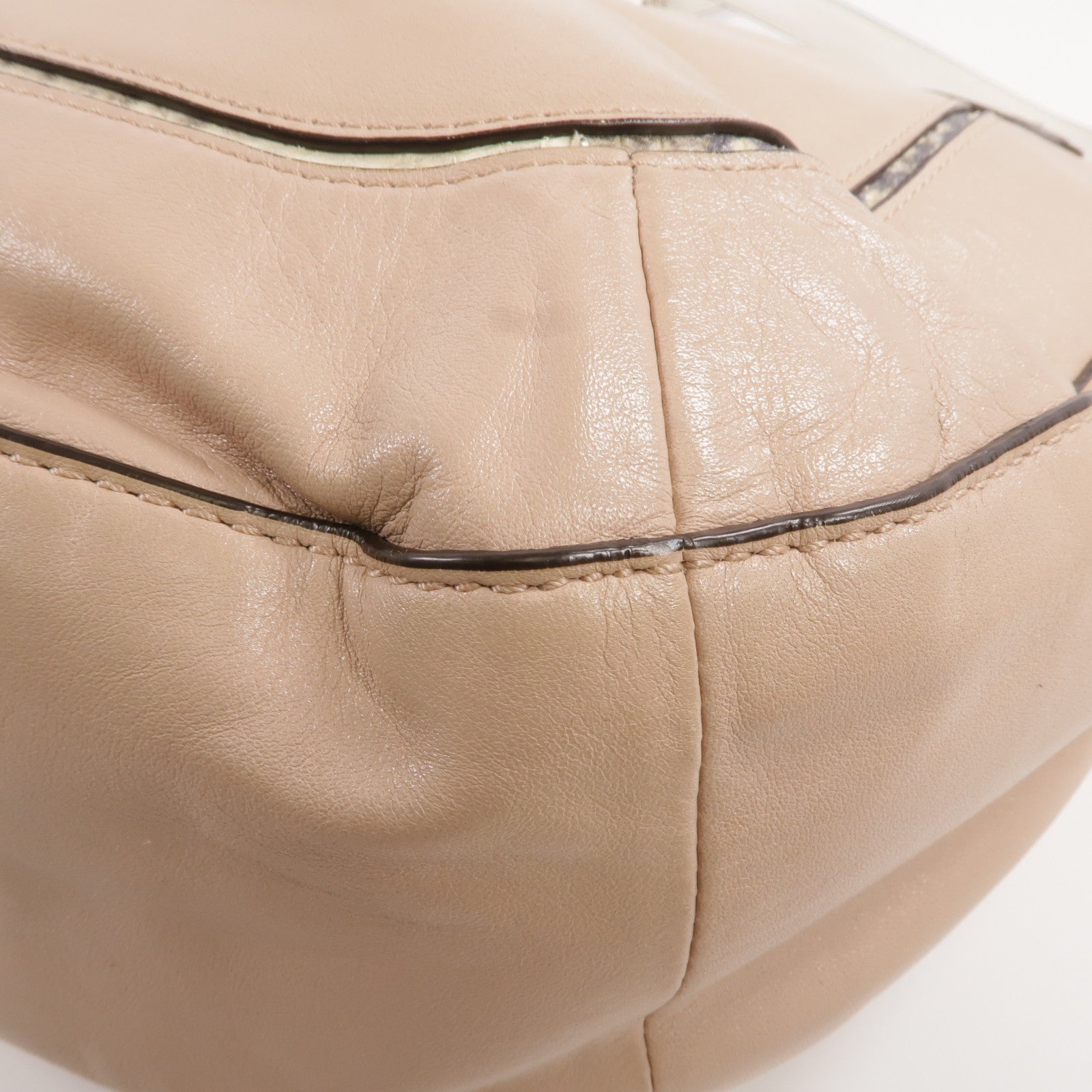 COACH 【激減優惠】牛皮/壓花皮革2 Way Shoulder銀扣手挽肩背兩用袋