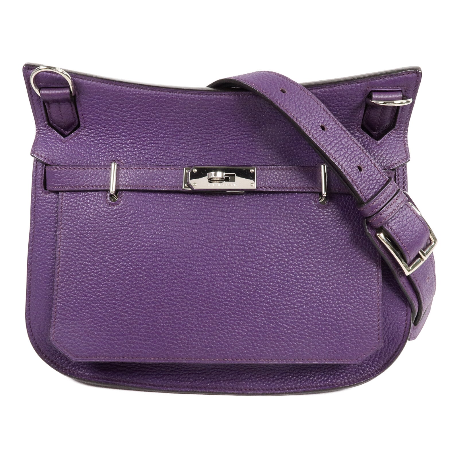 HERMES Clemence皮革Jypsiere 28肩背袋Anemone