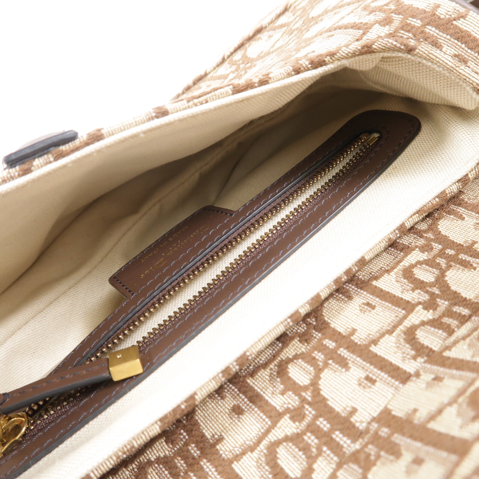 Dior Oblique帆布Saddle Medium肩背袋