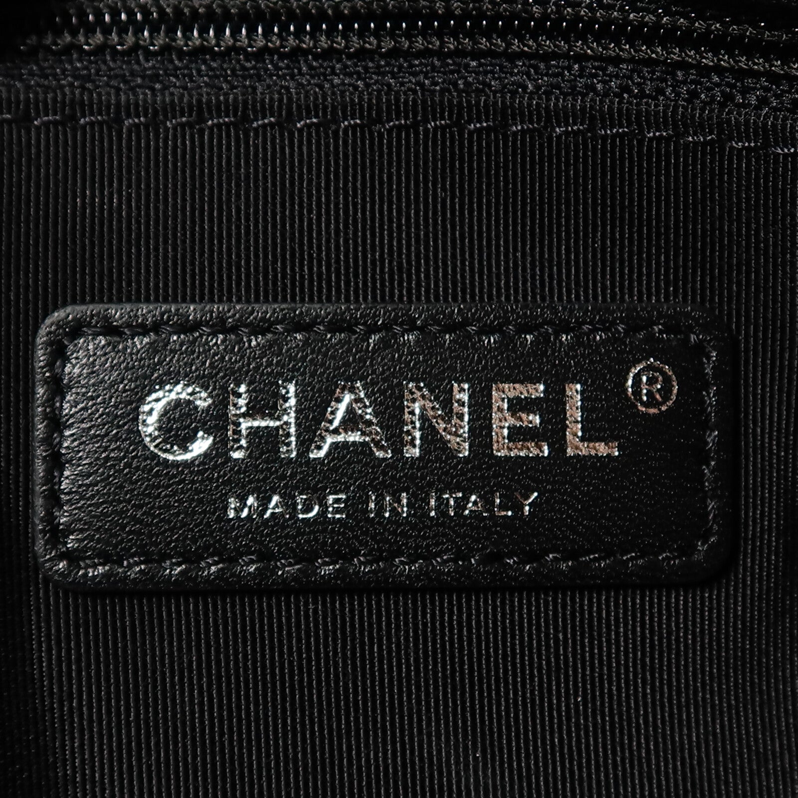 CHANEL 牛皮皮革Bowling Chain Shoulder鏈帶肩背袋