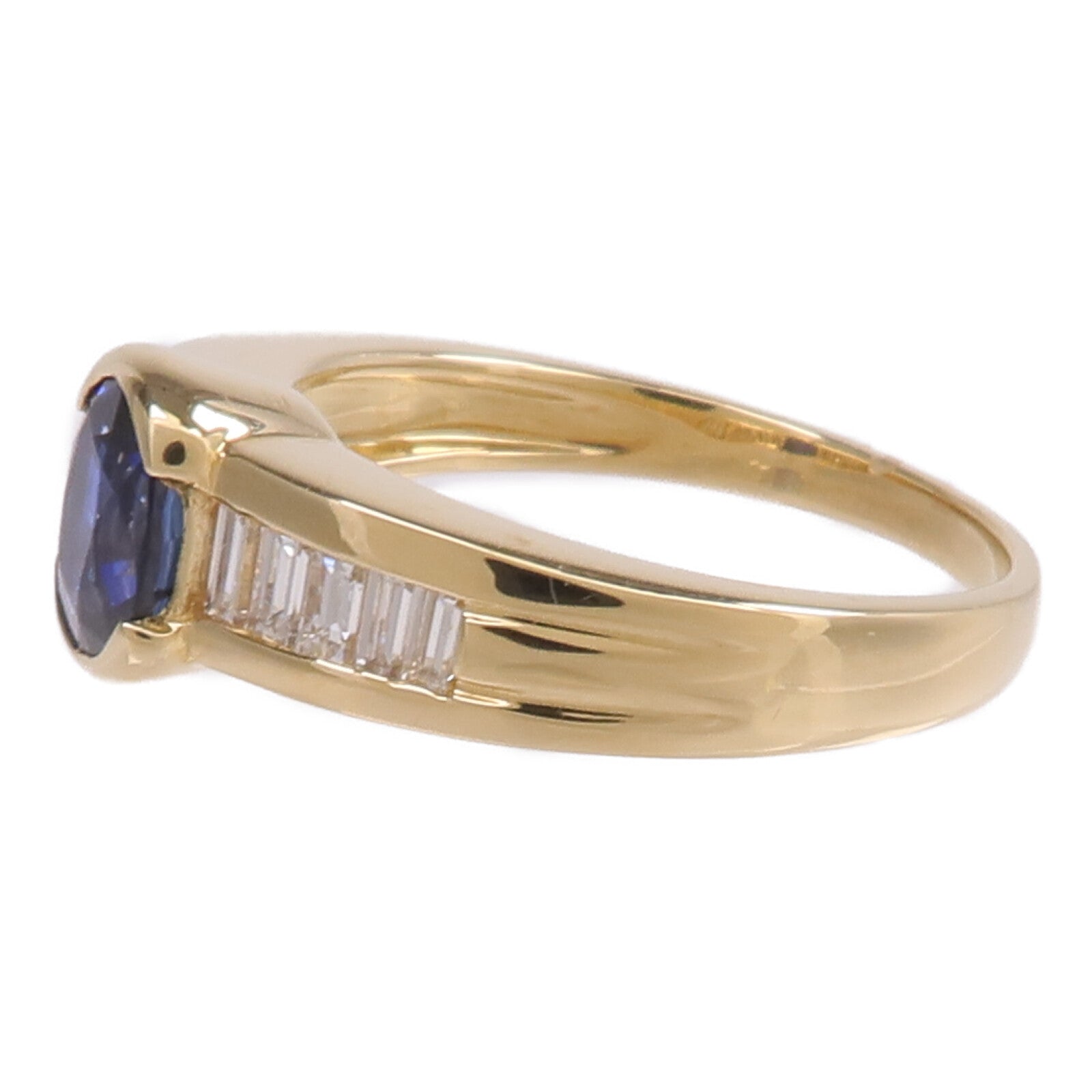 JEWELRY 18K黃金Sapphire Diamond Ring藍寶石/鑽石戒指