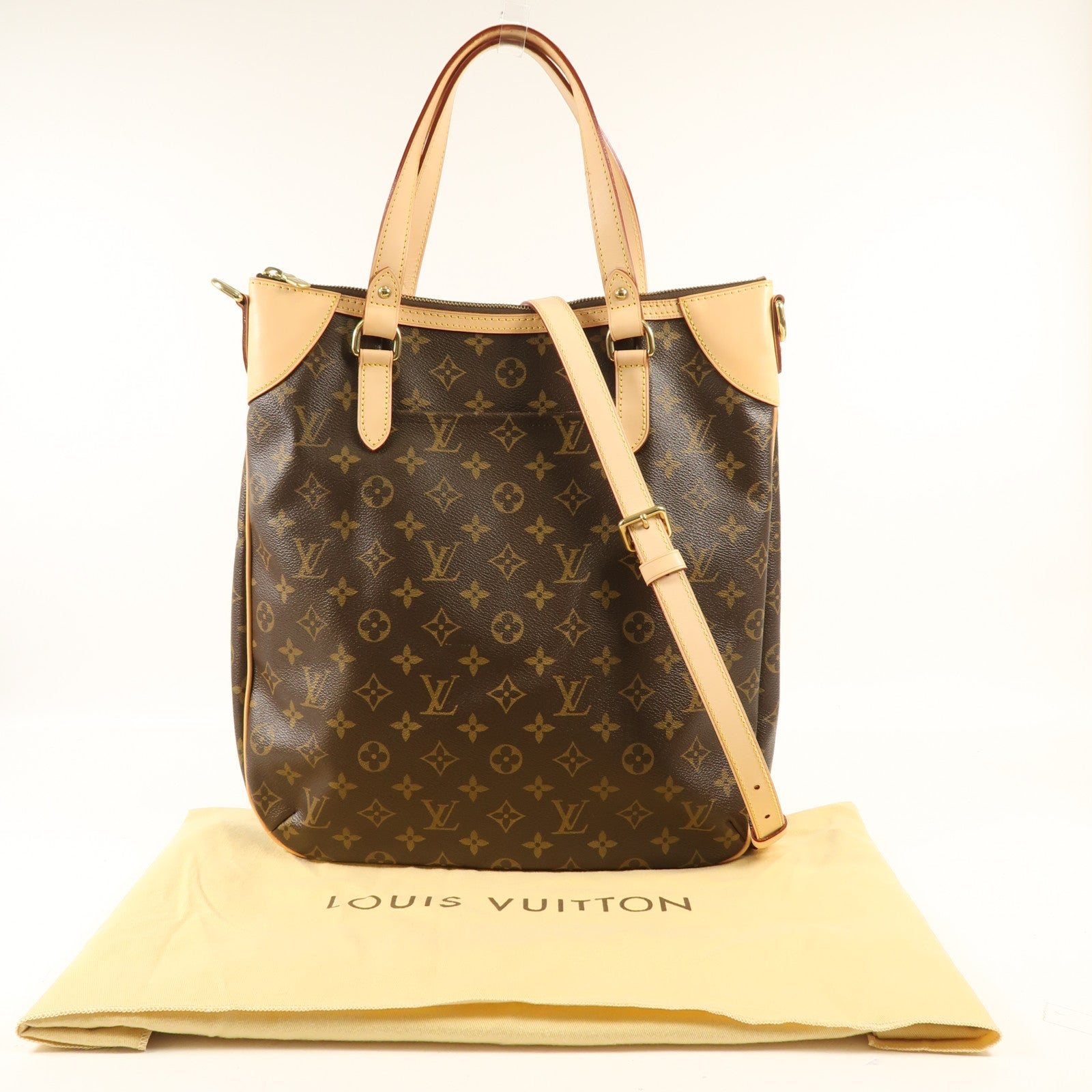 LOUIS VUITTON Monogram Odeon GM金扣手挽肩背兩用袋