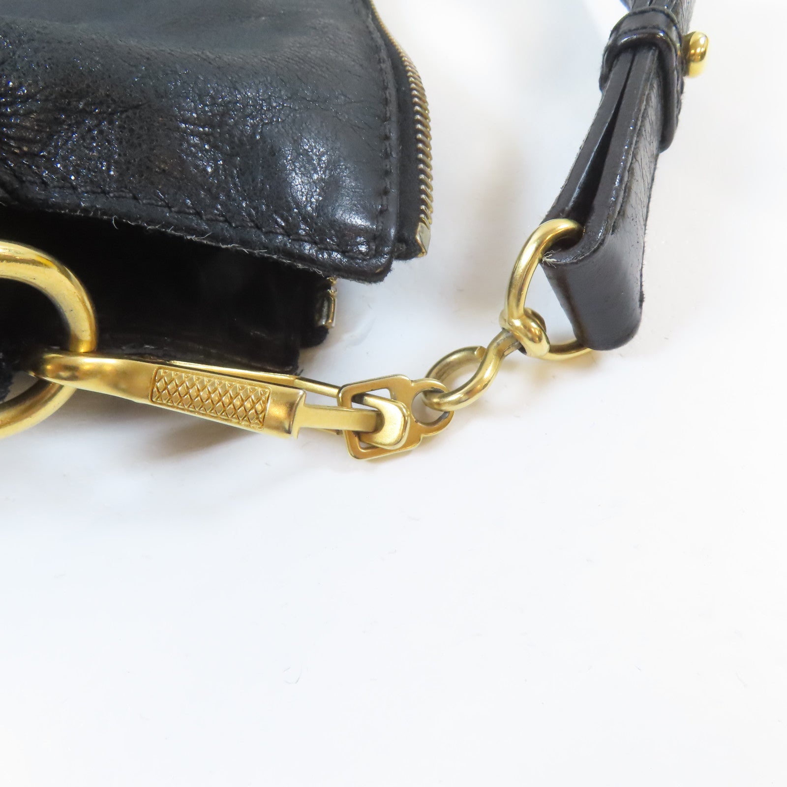 Miu Miu 牛皮皮革2 Way Shoulder Bag金扣手挽肩背兩用袋黑色