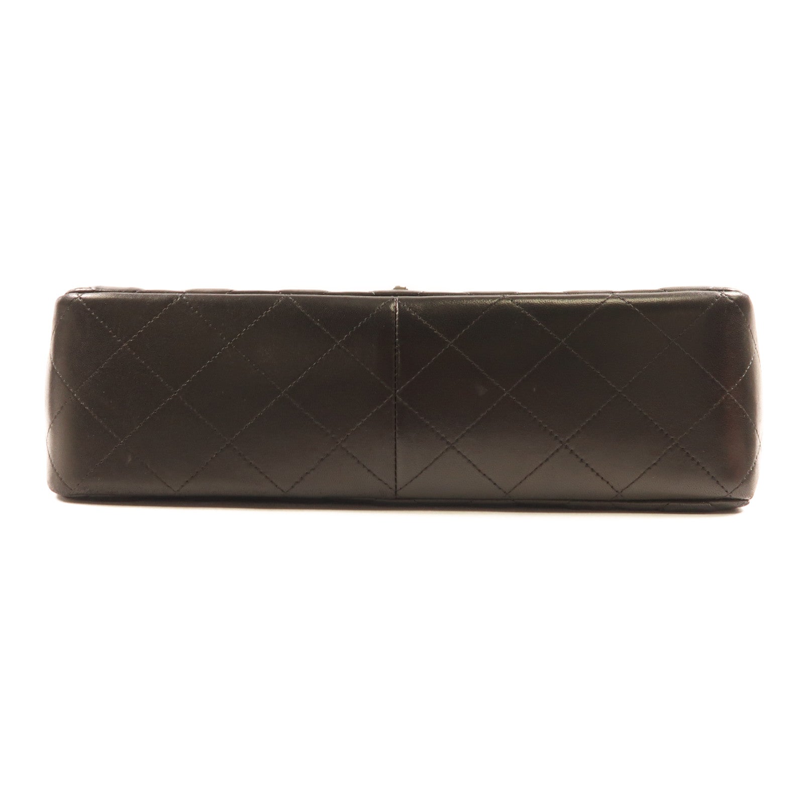 CHANEL 羊皮皮革Large Classic銀扣鏈帶肩背袋