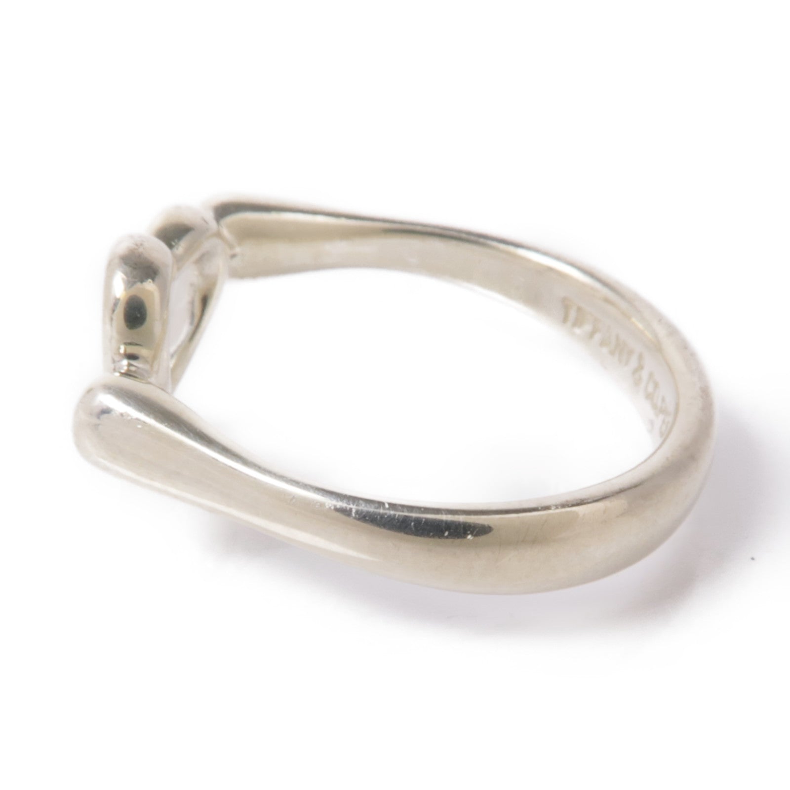 TIFFANY＆CO 925純銀Open Heart Ring戒指US#5.5