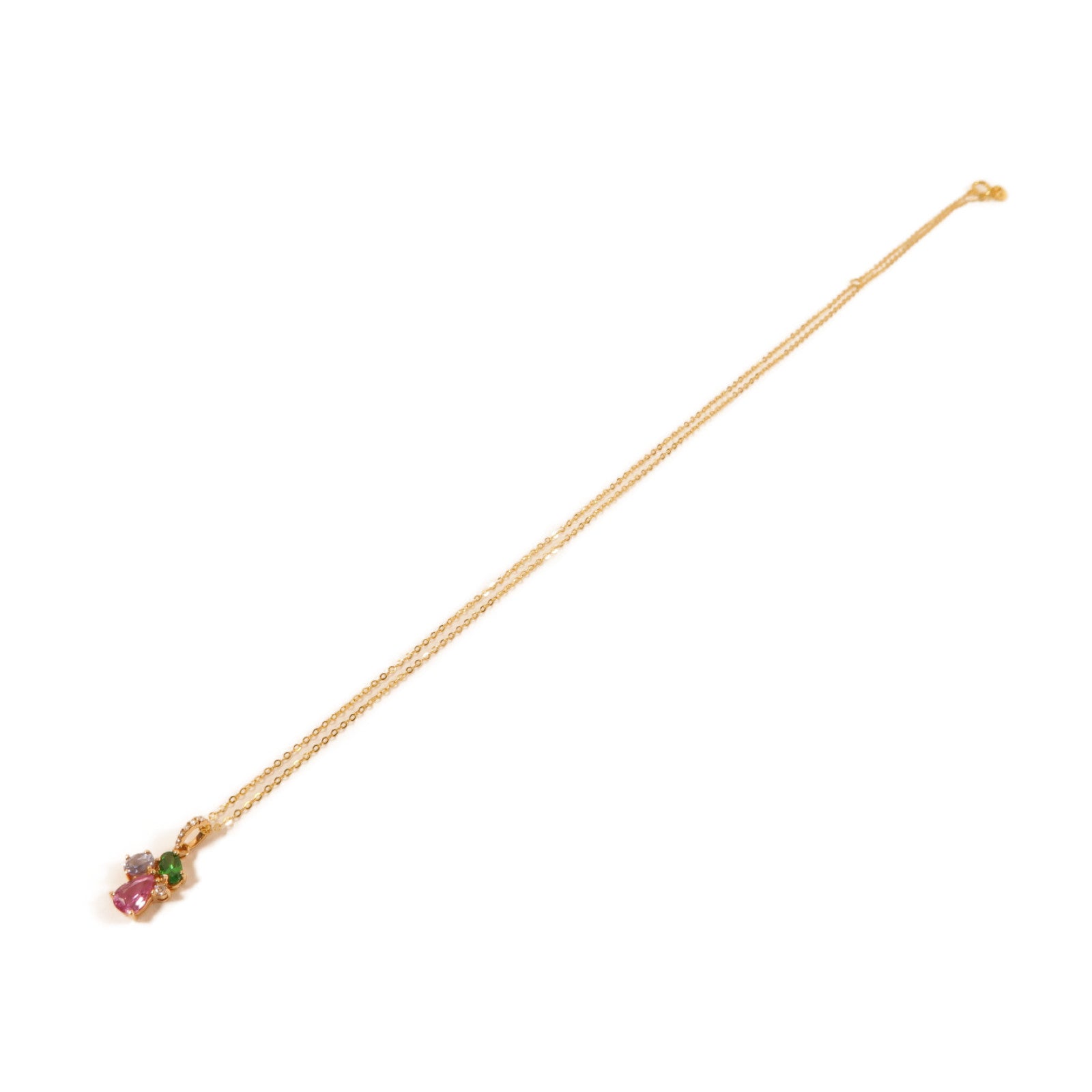 JEWELRY 【激減優惠】18K黃金Diamond Necklace 0.05ct鑽石項鍊金色/彩色