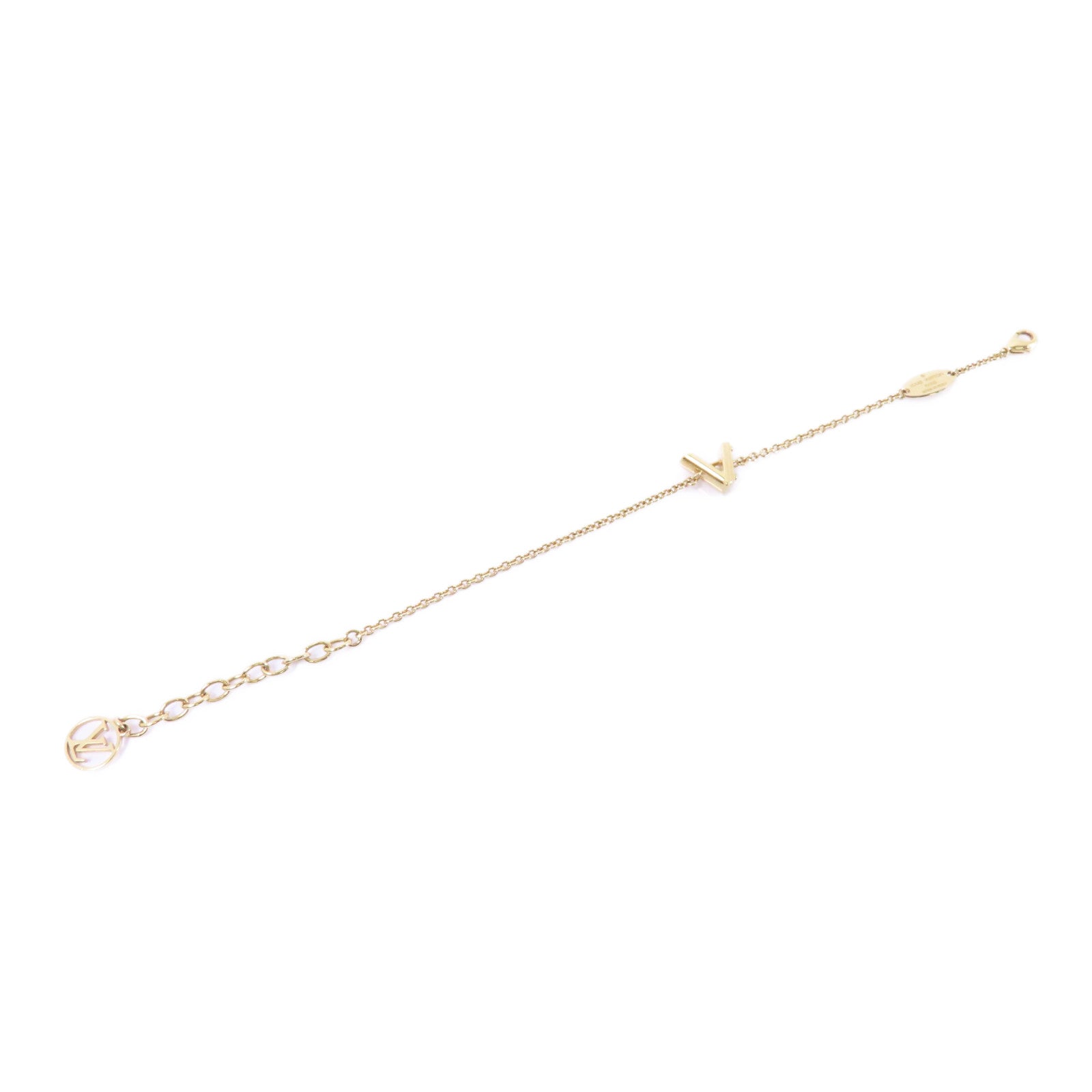 LOUIS VUITTON 金屬Me Bracelet Letter A手鏈金色
