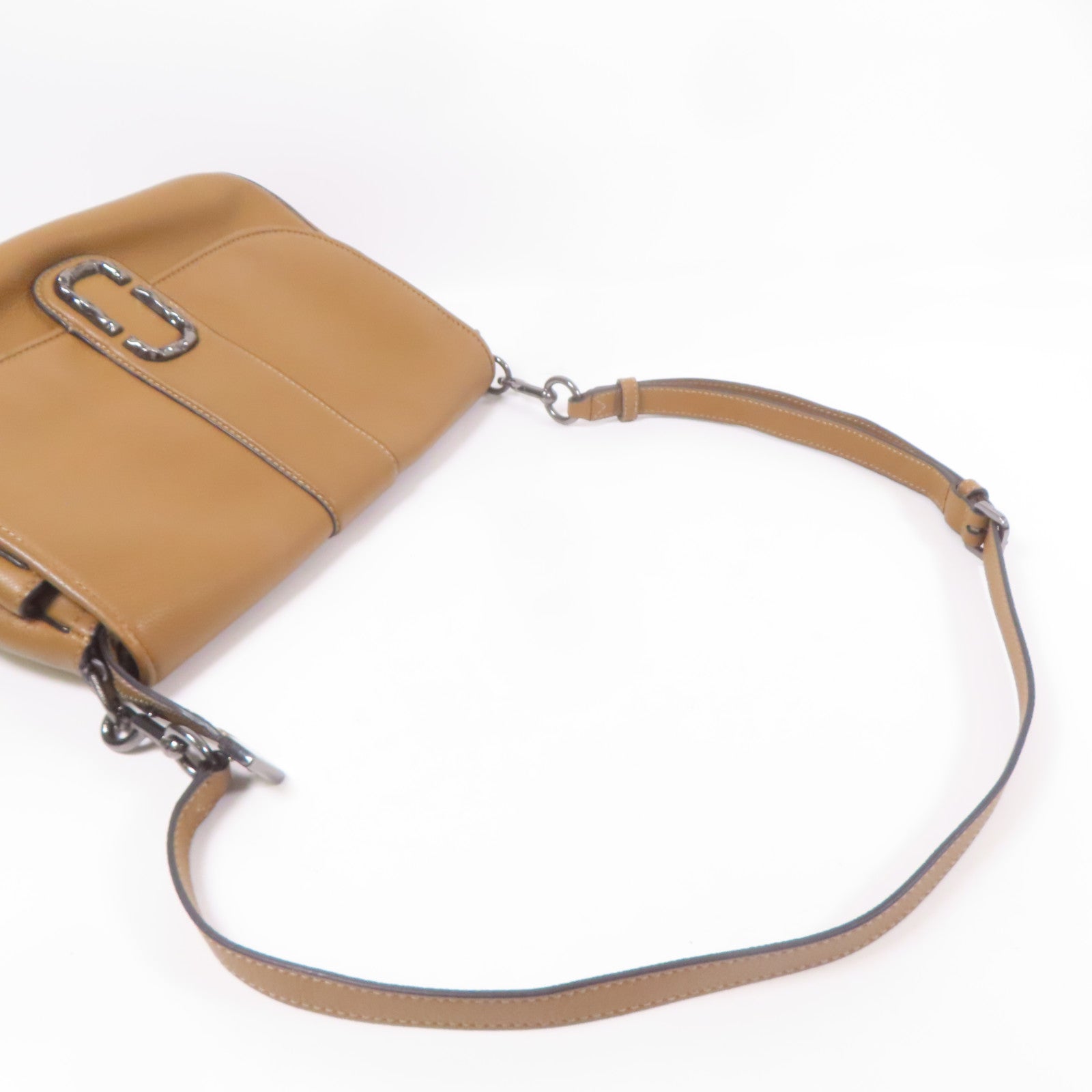 MARC JACOBS SHW Shoulder Bag Calfskin Leather Brown