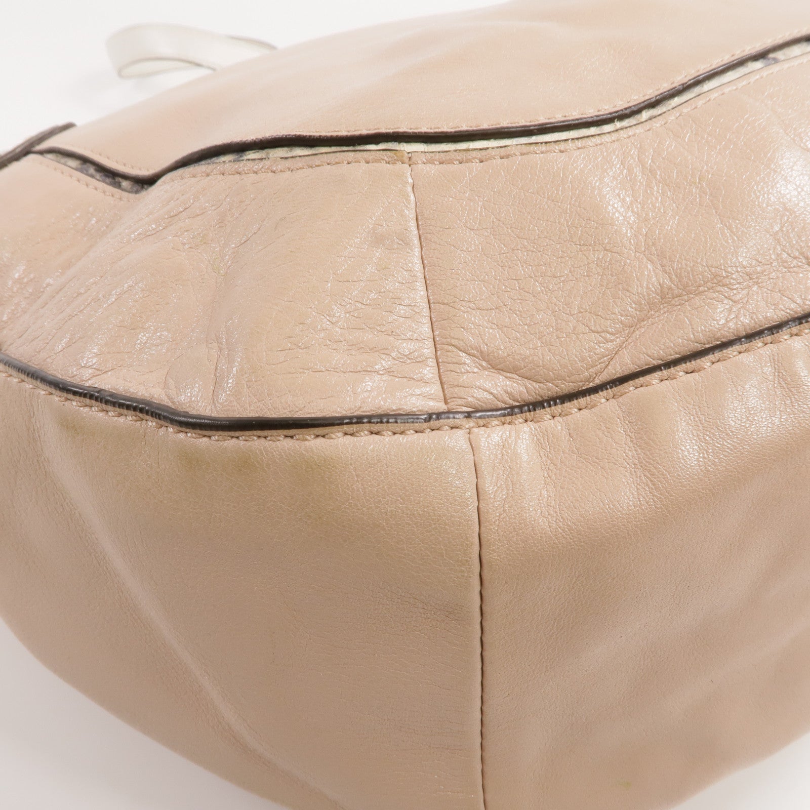 COACH 【激減優惠】牛皮/壓花皮革2 Way Shoulder銀扣手挽肩背兩用袋