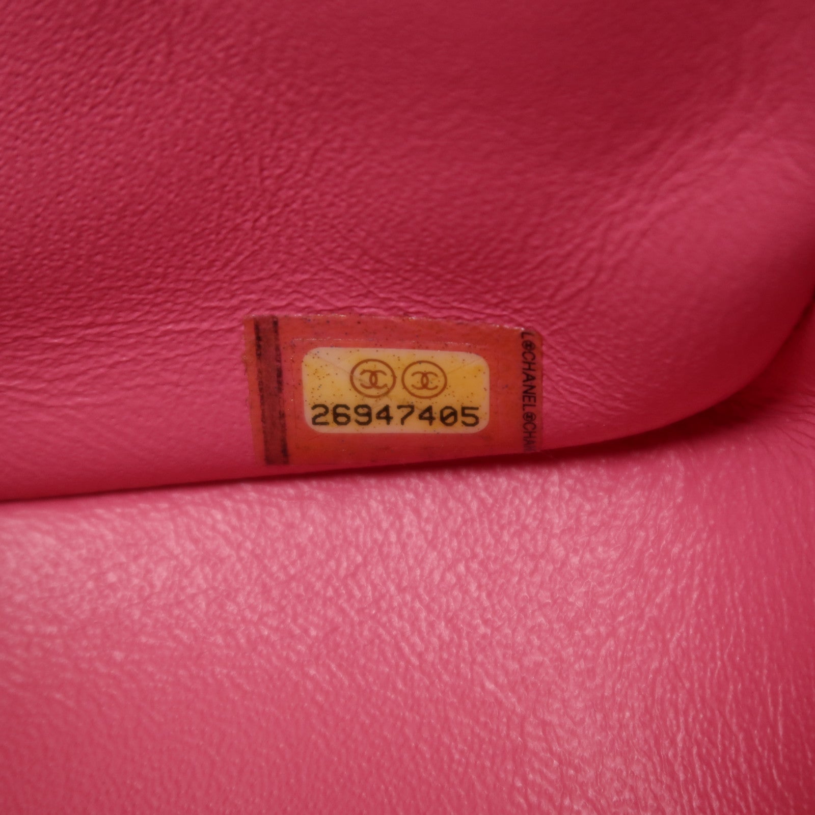 CHANEL 羊皮皮革Mini Classic 17金扣鏈帶肩背袋