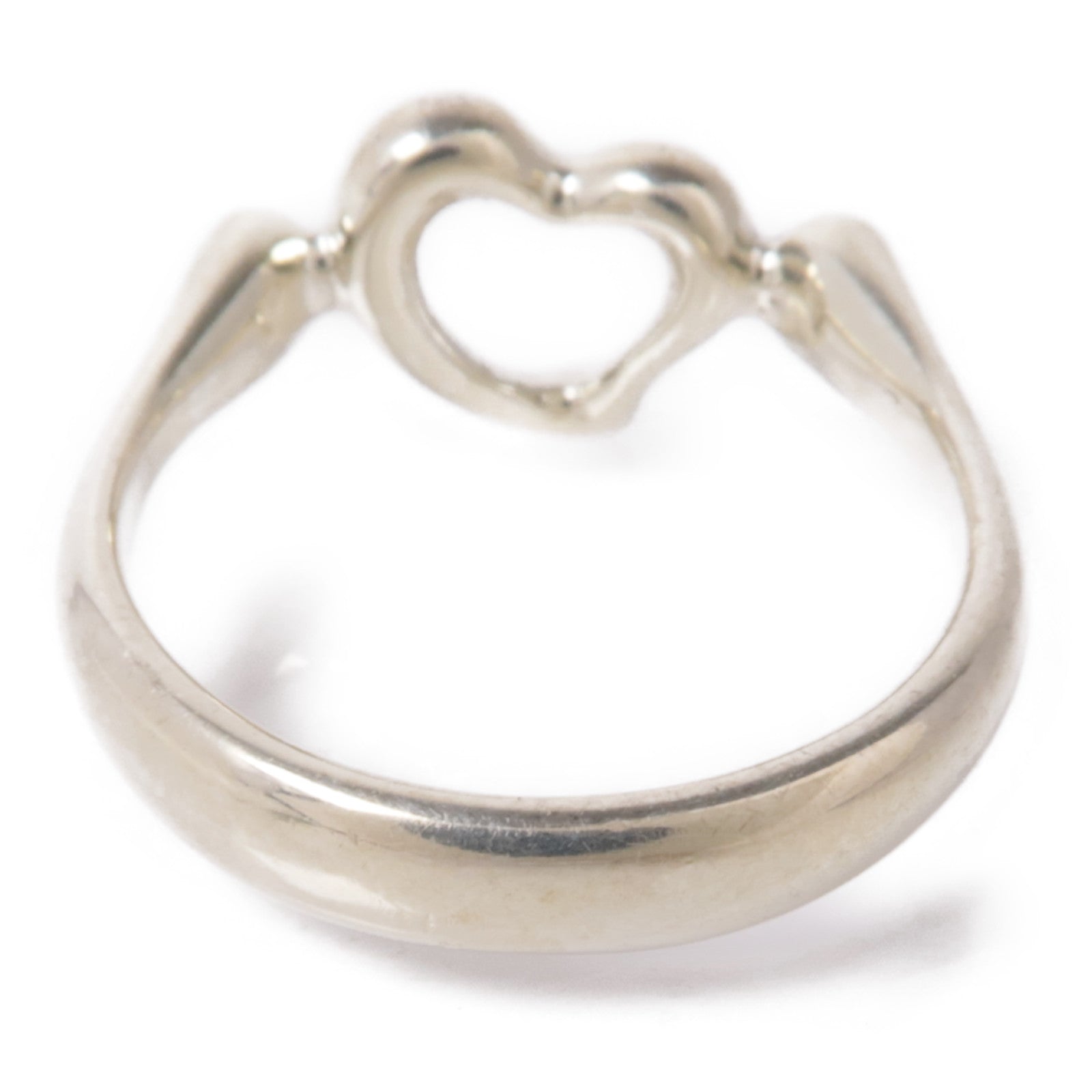 TIFFANY＆CO 925純銀Open Heart Ring戒指US#5.5