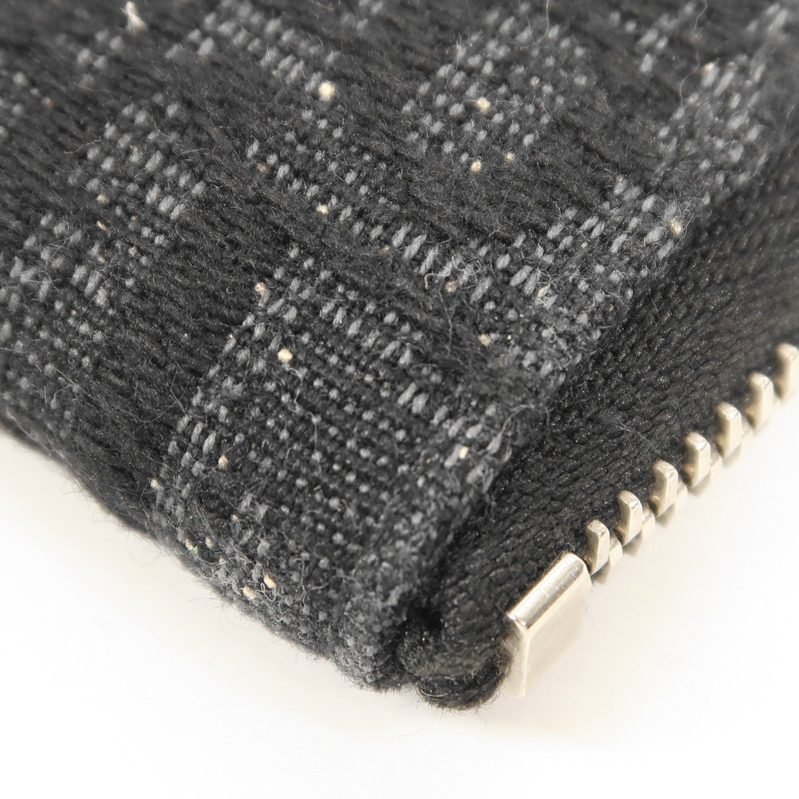 Dior 帆布/牛皮皮革Oblique Card Case銀扣卡片套