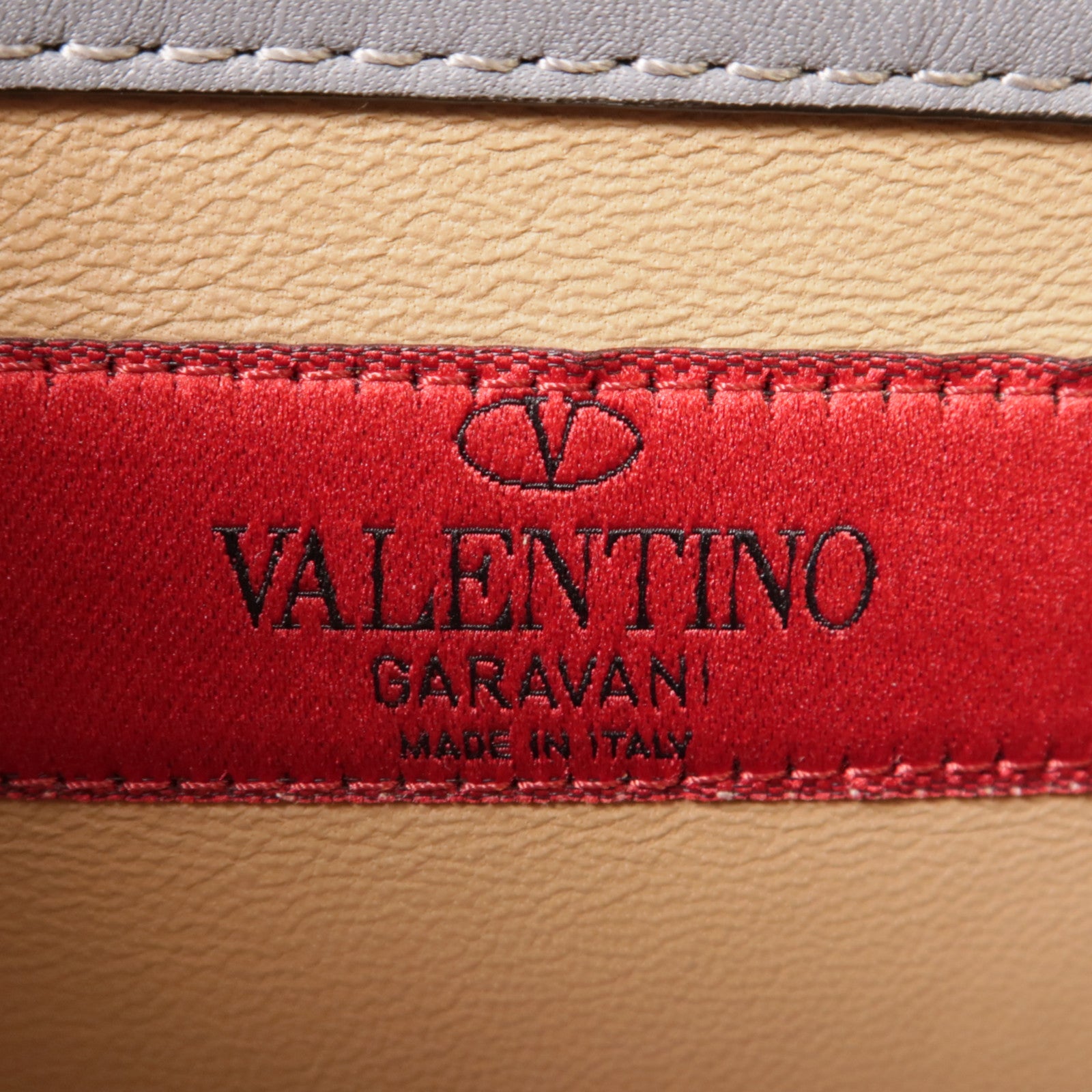Valentino 牛皮皮革Shoulder Bag金扣肩背袋