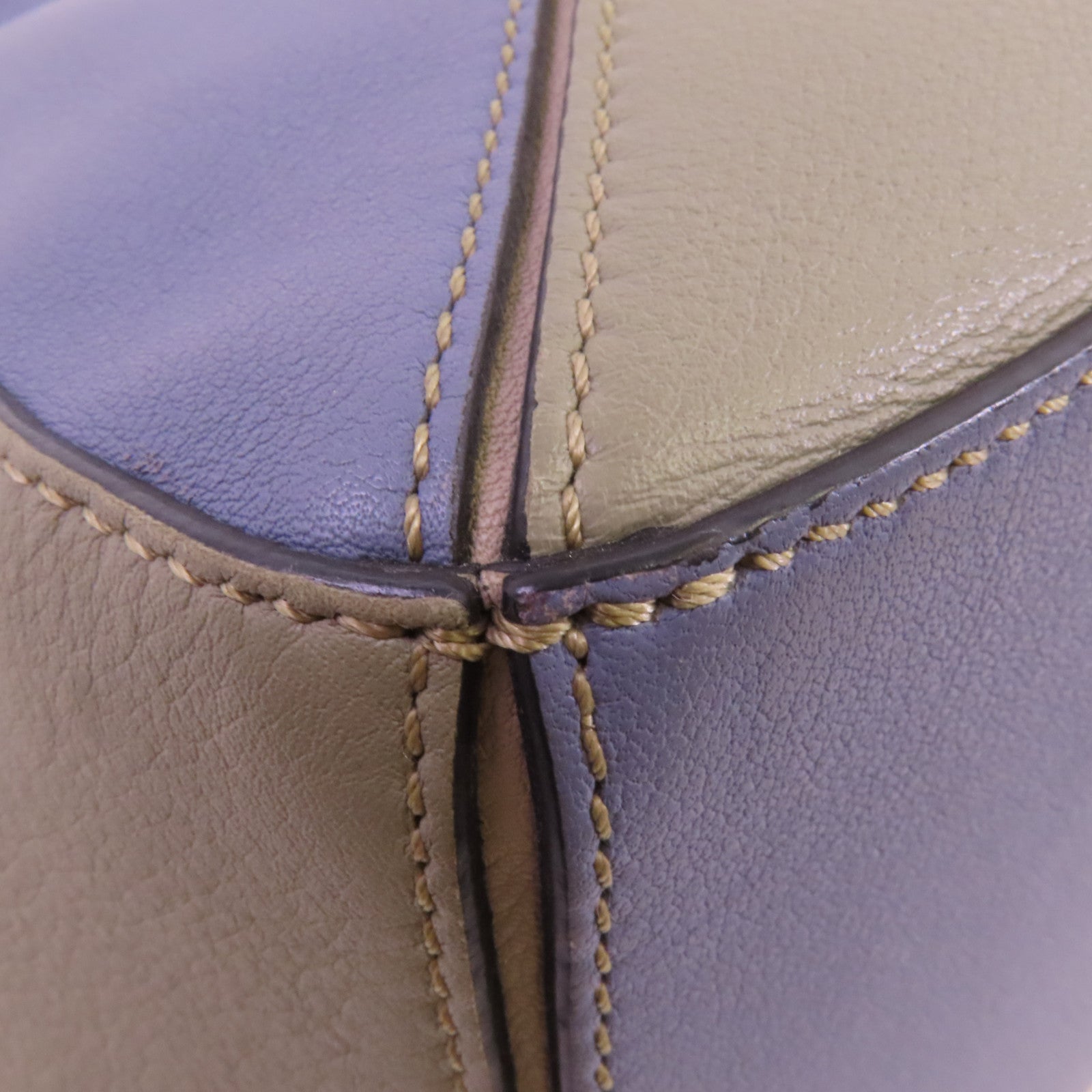 LOEWE 牛皮皮革Loewe Puzzle Bag Small銀扣手挽肩背兩用袋